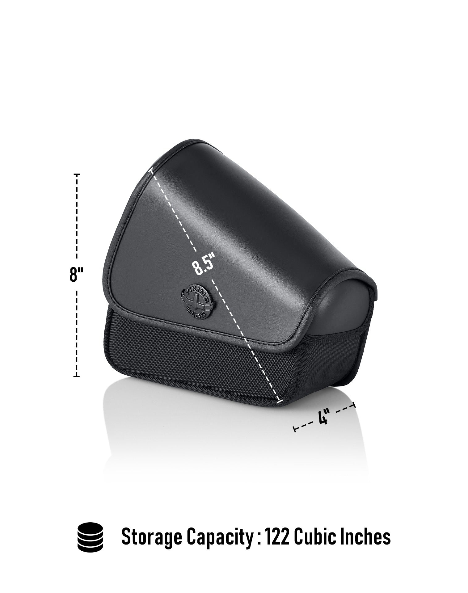 2L - Waylon Triumph Bonneville Speedmaster Leather Motorcycle Swingarm Bag (Left Side Only) Storage Capacity