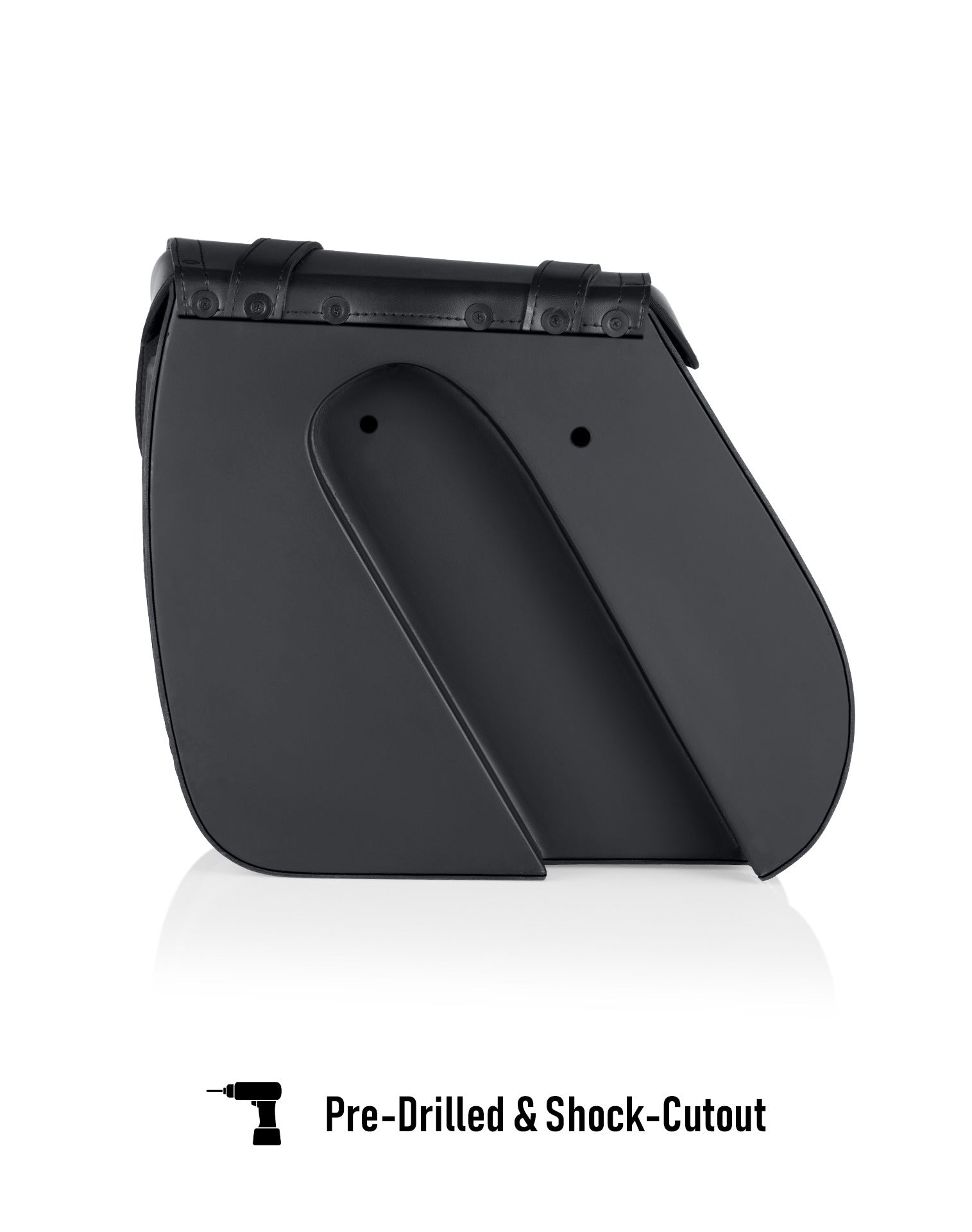 30L - Ghost Large Shock Cutout Motorcycle Saddlebags For Harley Sportster Superlow XL883L Pre-Drilled & Shock-Cutout