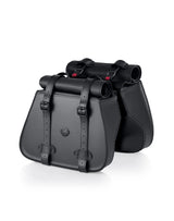 30L - SpiritBlade Roll-Top Large Indian Scout Bobber Motorcycle Leather Saddlebags Main View