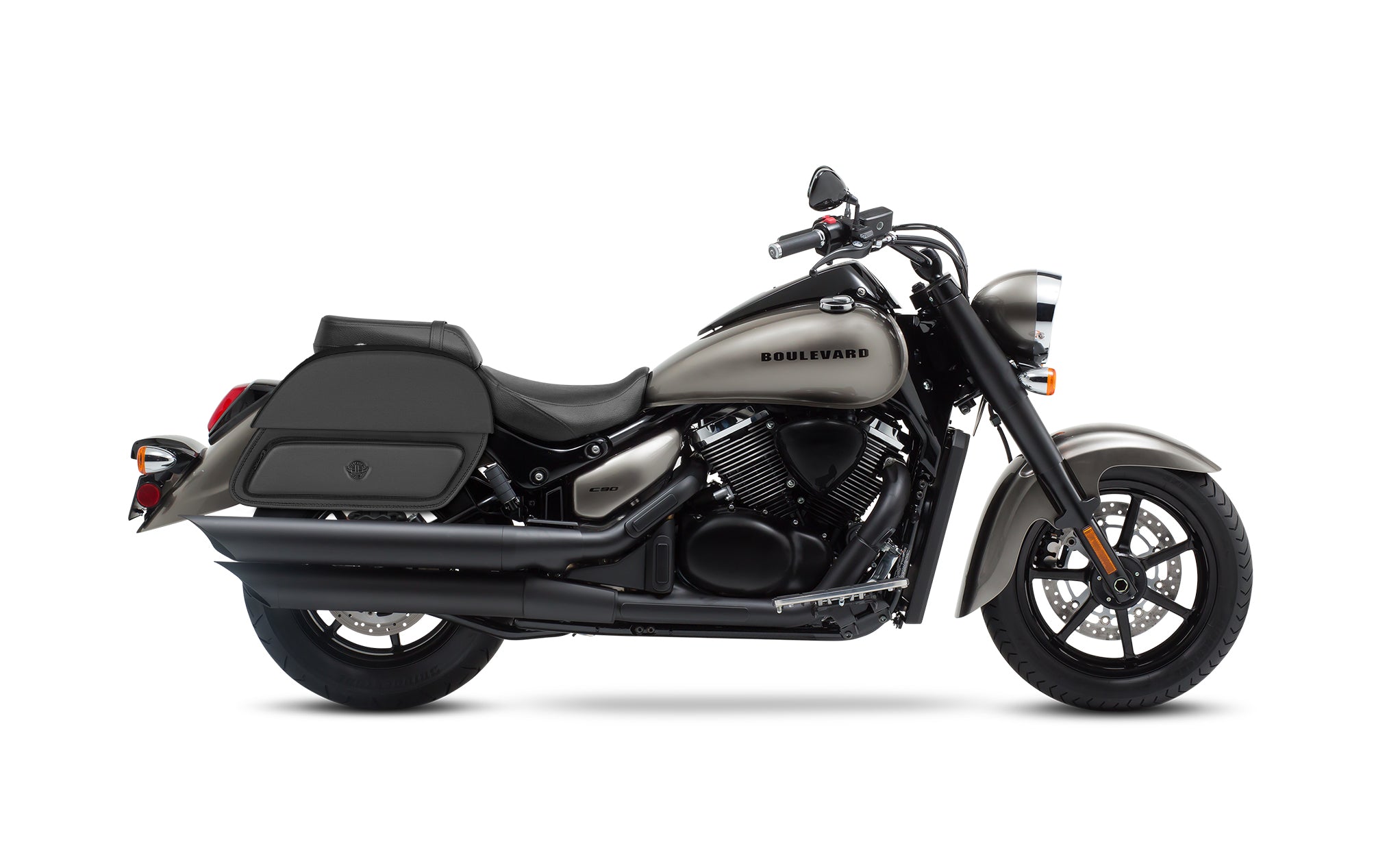 33L - Pantheon Large Suzuki Boulevard C90 VL1500 Motorcycle Saddlebags @expand
