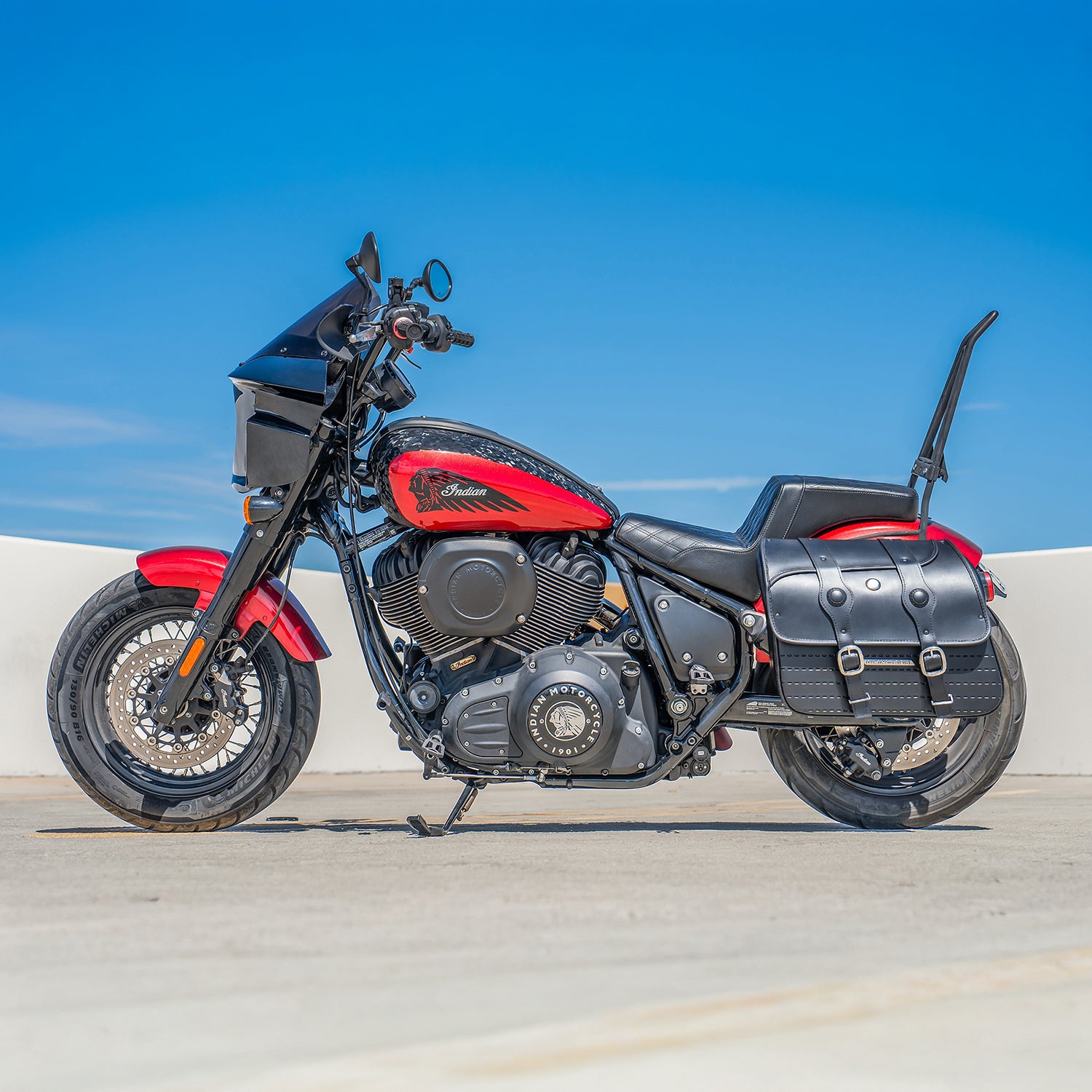 Viking 34L ArrowHead 2022+ Indian Chief Leather Saddlebags