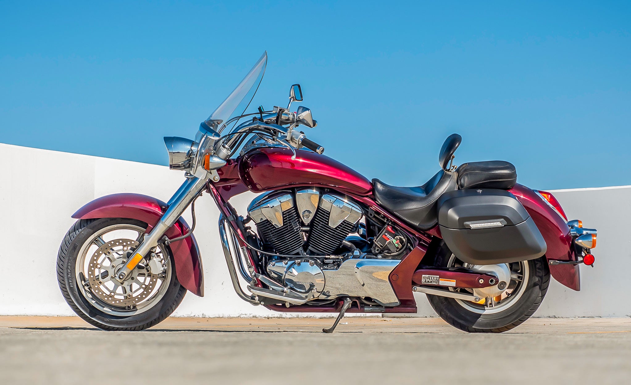 Viking 40L Lamellar Raven XL Honda VT1300CT Interstate Matte Hard