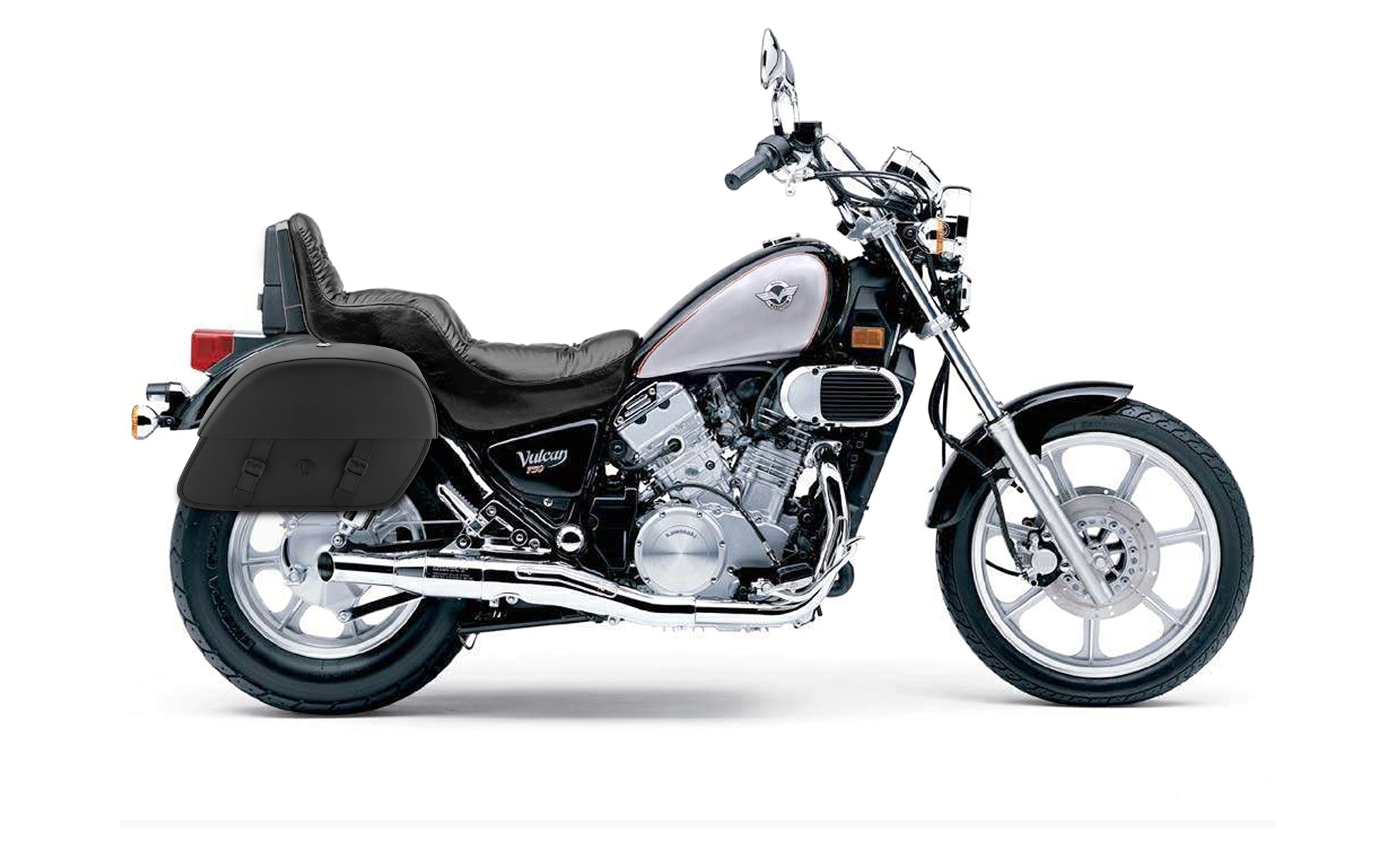 28L - Baelor Medium Kawasaki Vulcan 750 VN750 Motorcycle Saddlebags @expand