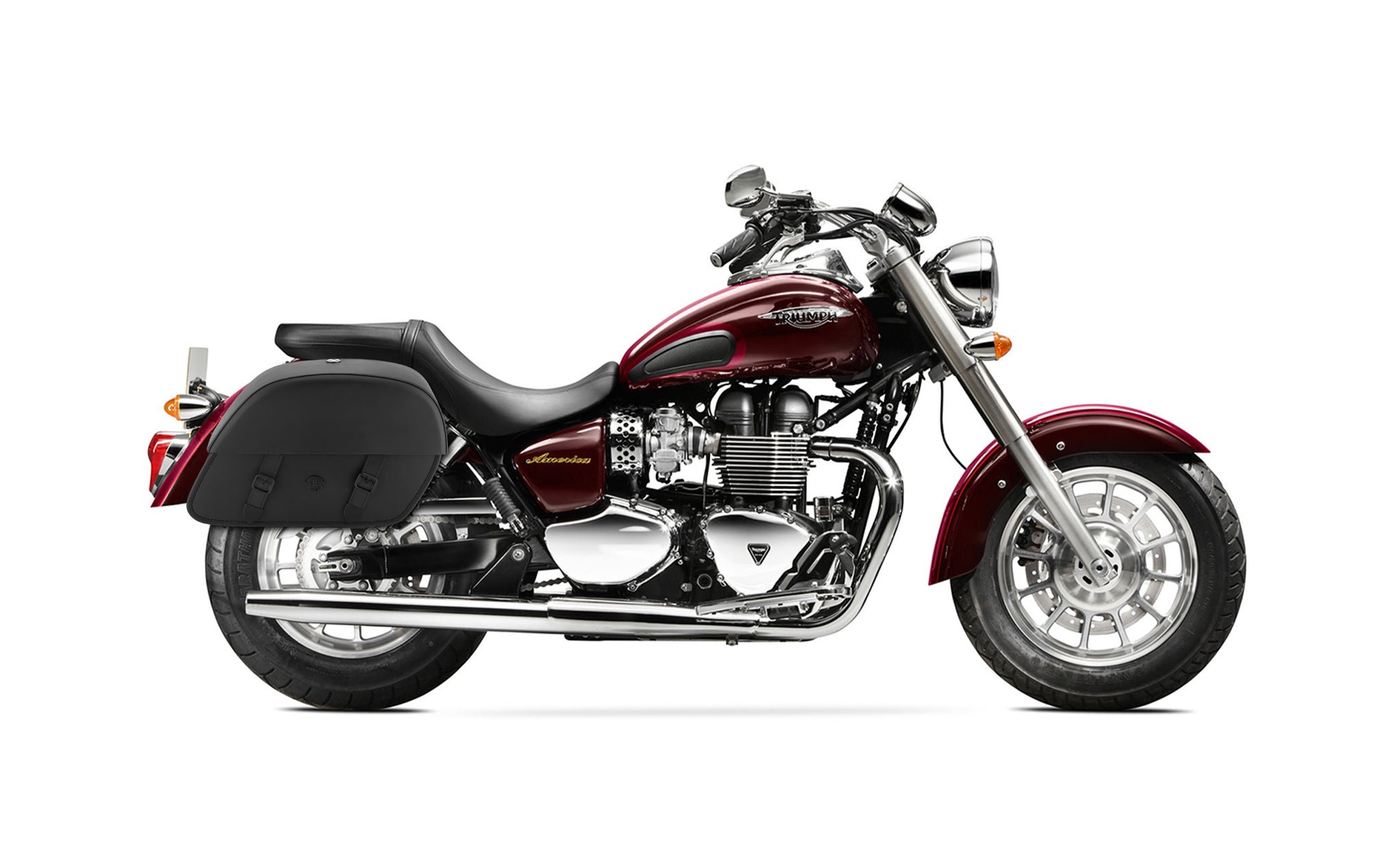 28L - Baelor Medium Triumph America Motorcycle Saddlebags @expand