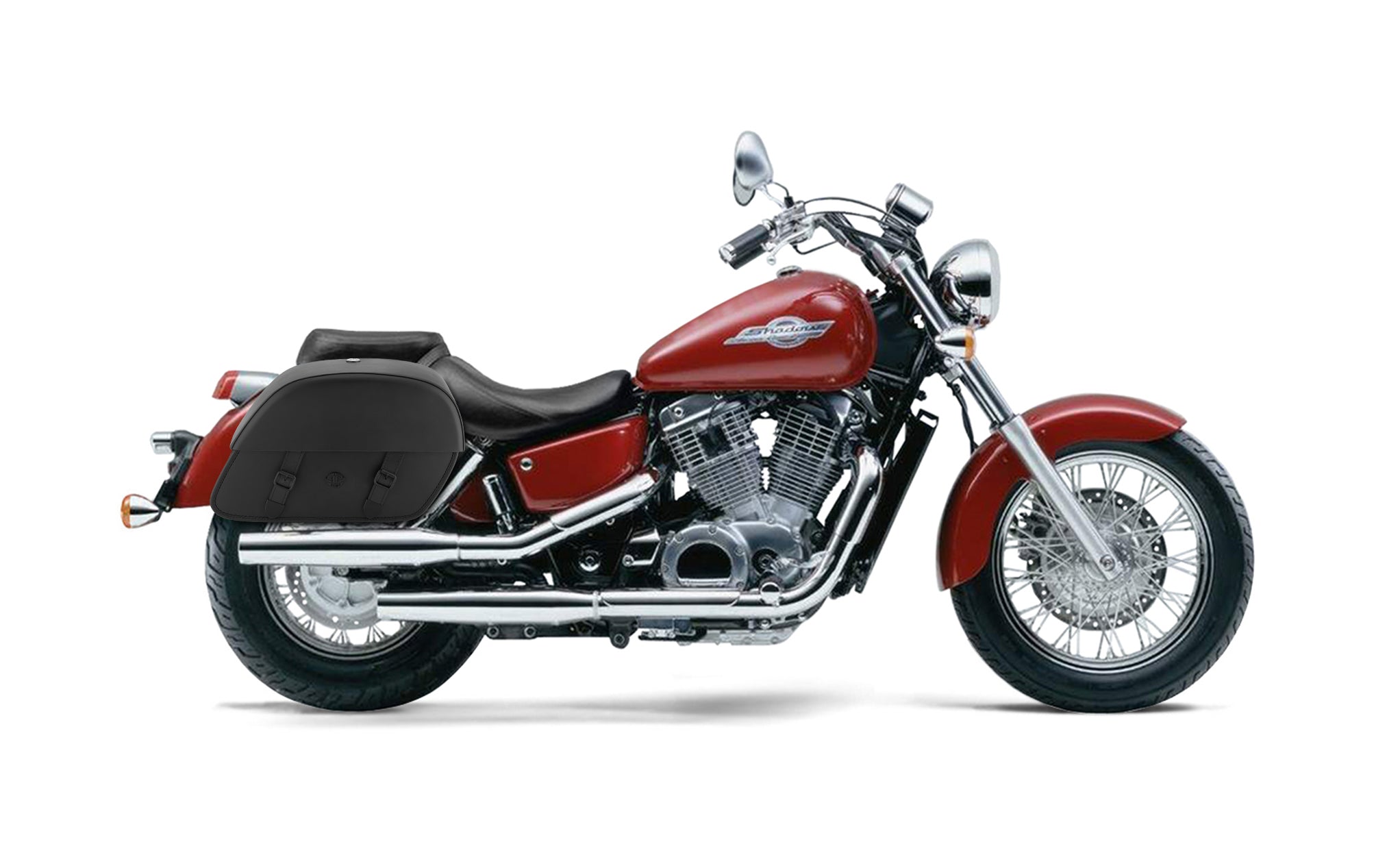 28L - Baelor Medium Shadow 1100 Ace Motorcycle Saddlebags @expand