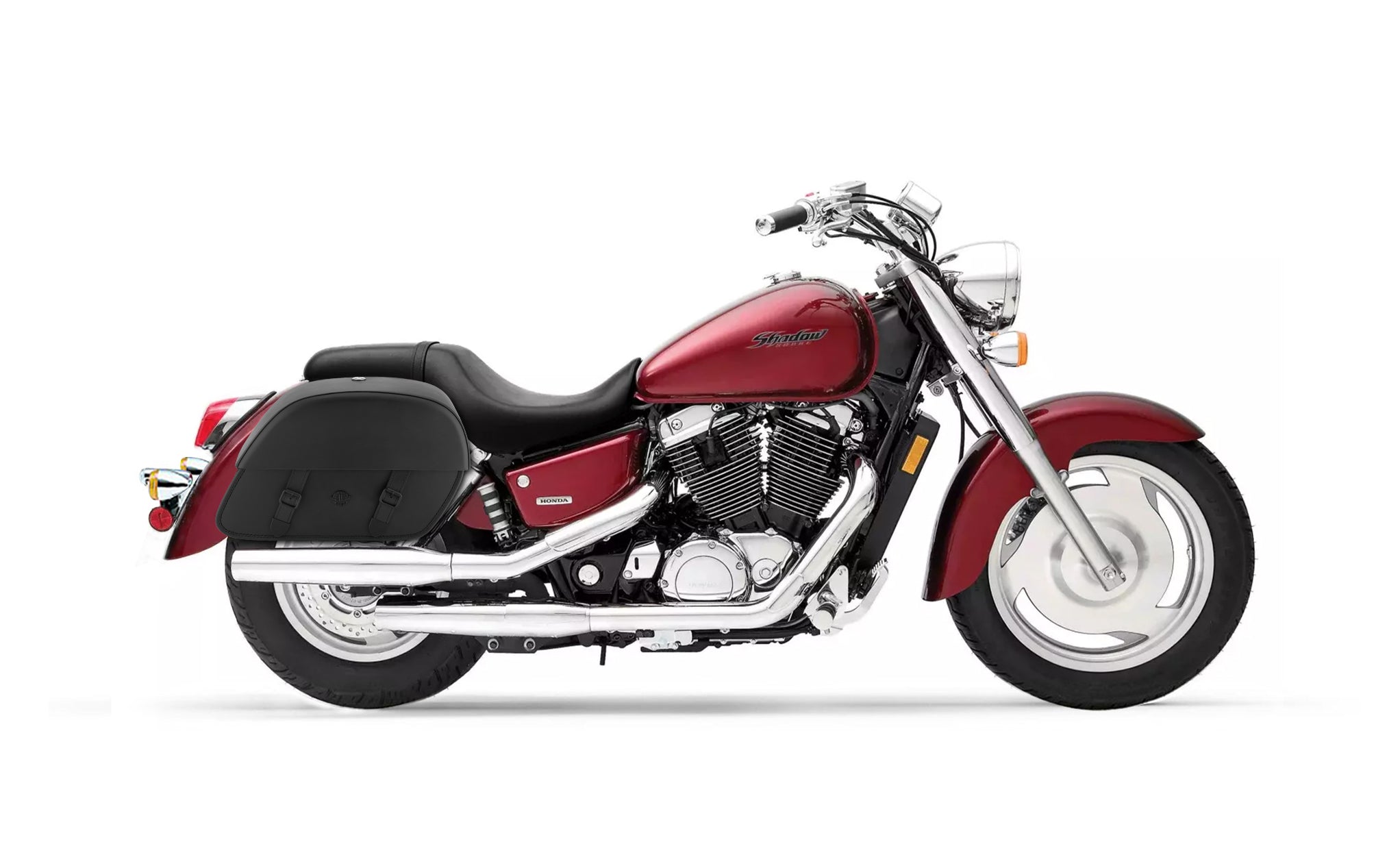 28L - Baelor Medium Shadow 1100 Sabre Motorcycle Saddlebags @expand