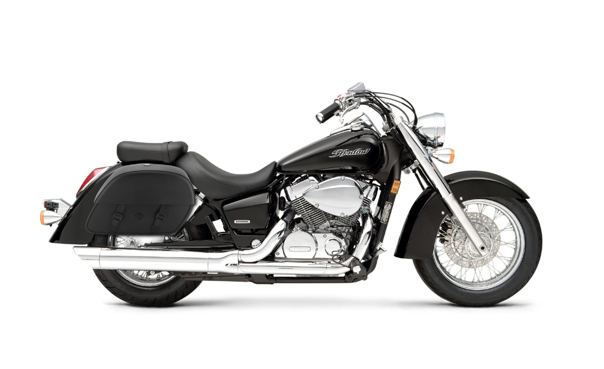 28L - Baelor Medium Shadow 750 Aero Motorcycle Saddlebags @expand