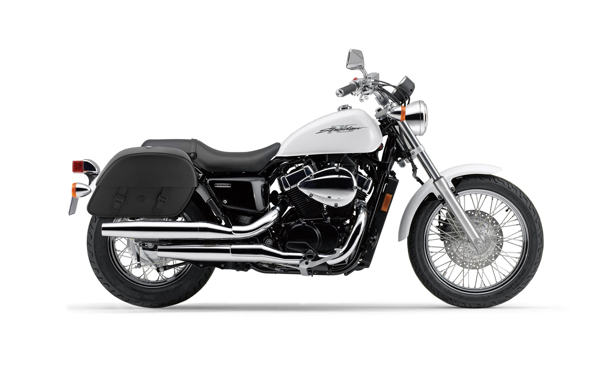 28L - Baelor Medium Shadow 750 RS Motorcycle Saddlebags @expand
