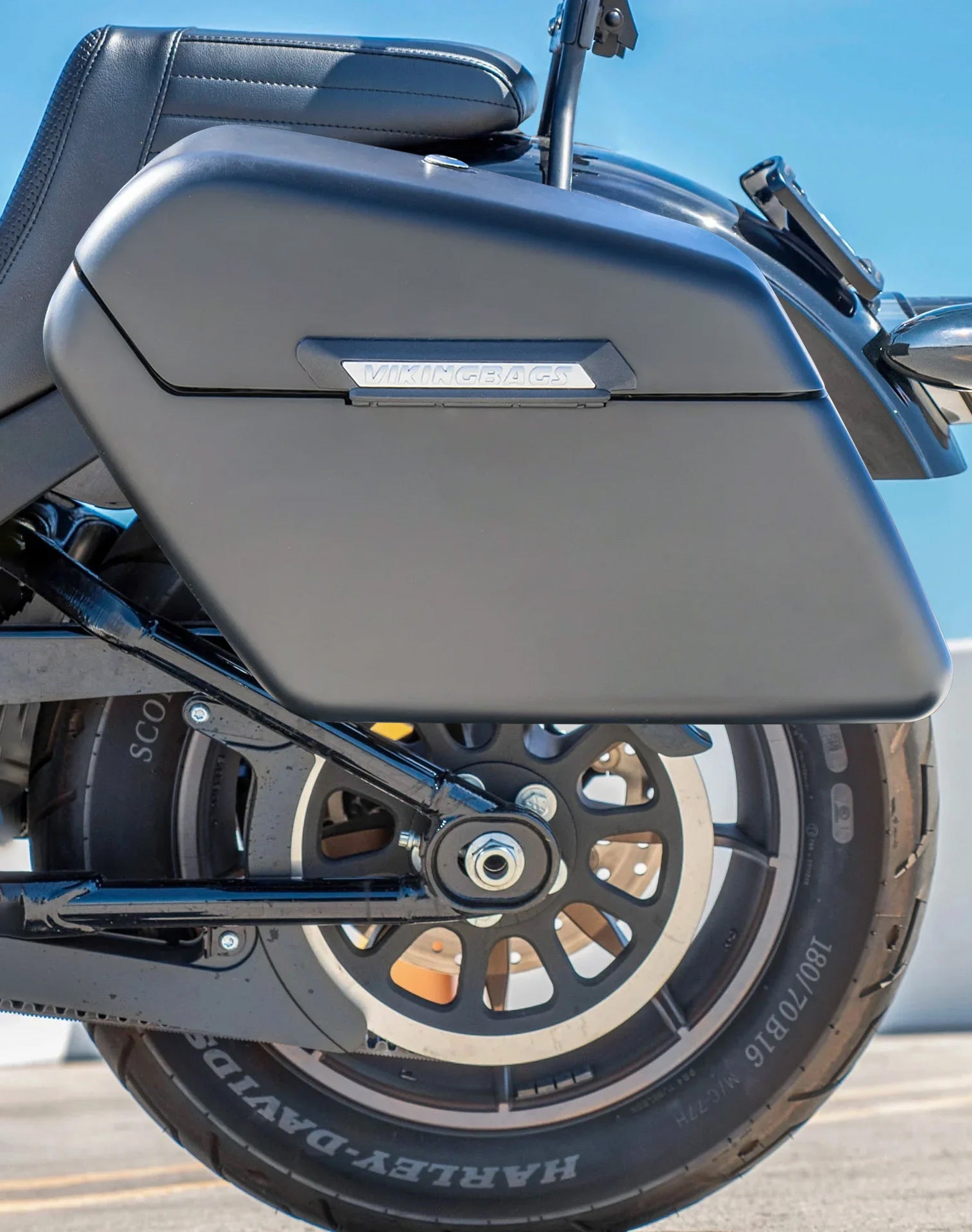 42L - Baldur XL Matte Hard Saddlebags For 2025+ Harley Softail Low Rider S FXLRS Vertical Lifestyle