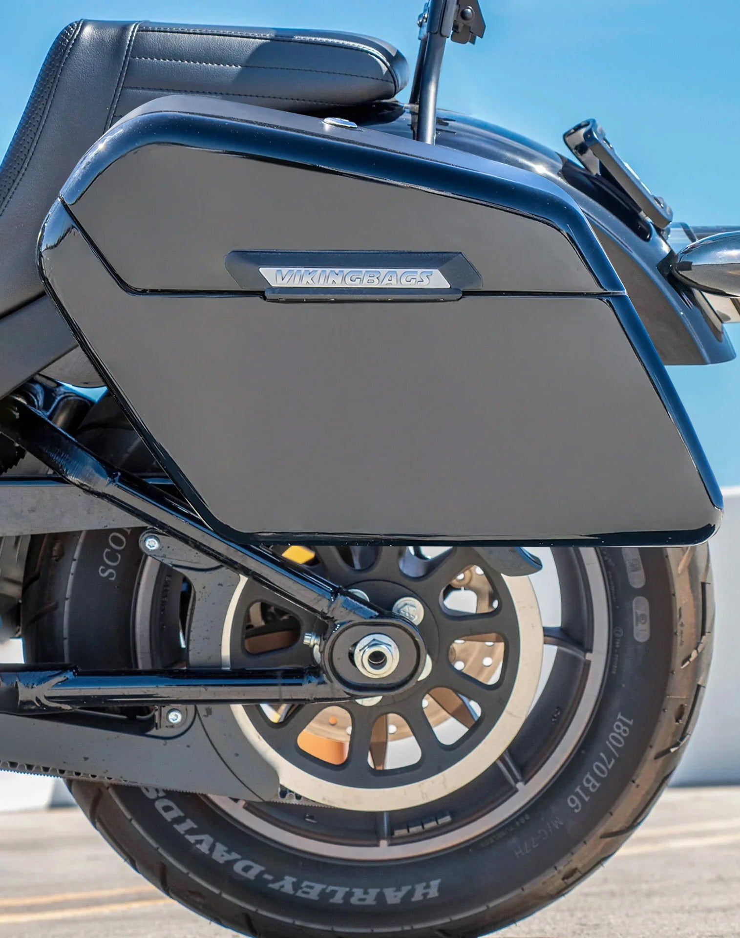 42L - Baldur XL Painted Hard Saddlebags For 2025+ Harley Softail Low Rider S FXLRS Vertical Lifestyle 
