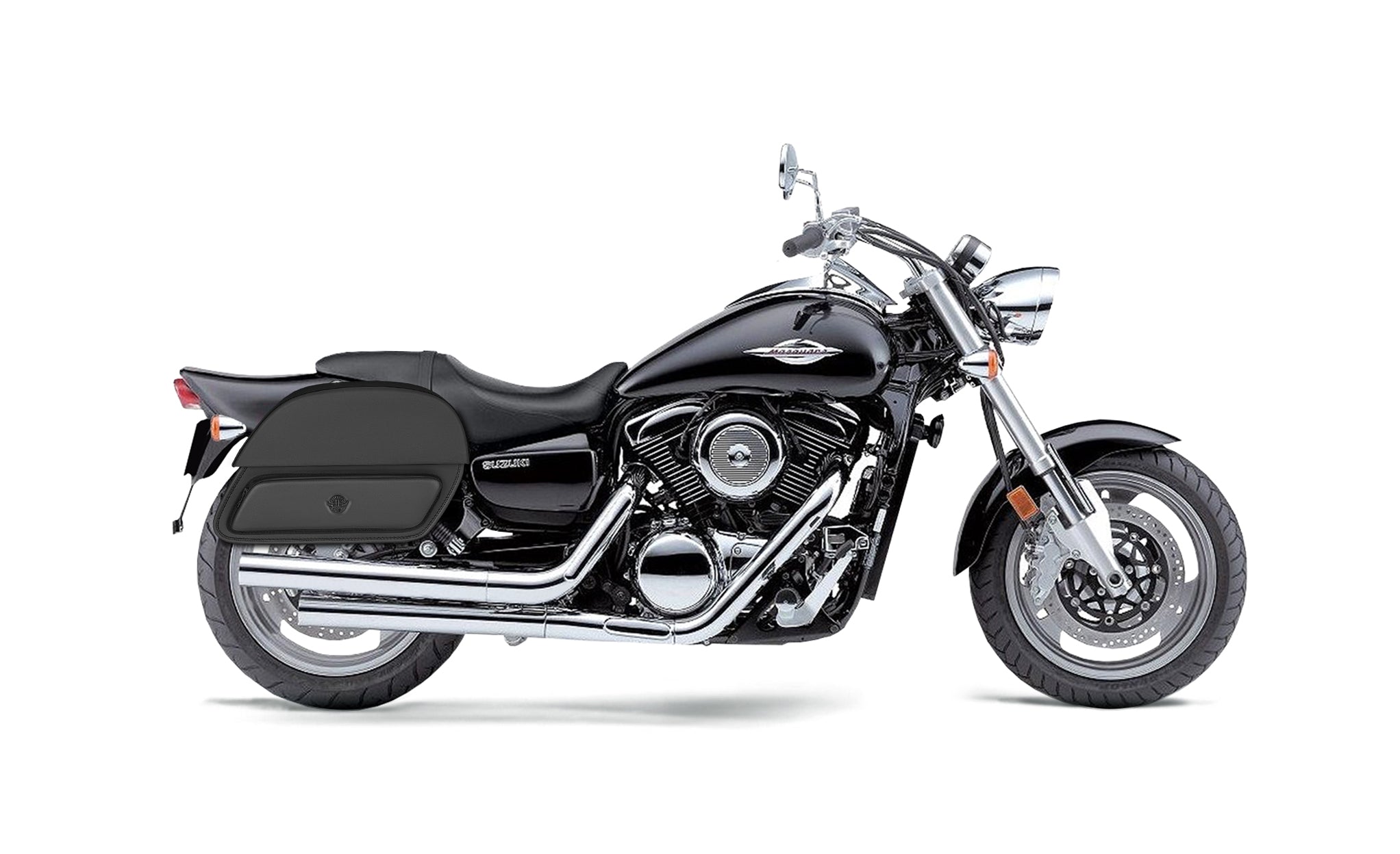 28L - Pantheon Medium Boulevard M95 VZ1600 Motorcycle Saddlebags @expand