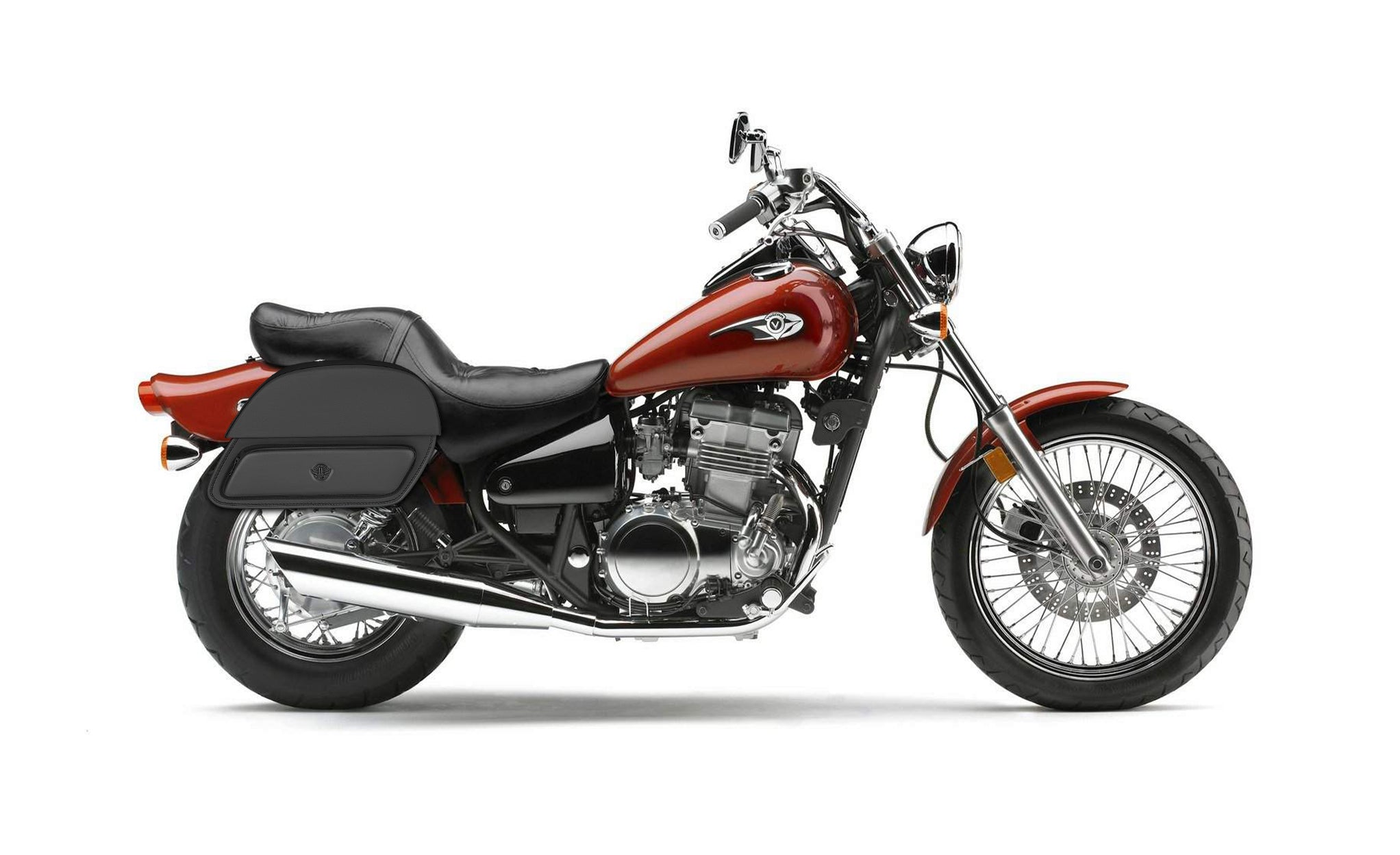 28L - Pantheon Medium Vulcan 500 EN500 Motorcycle Saddlebags @expand