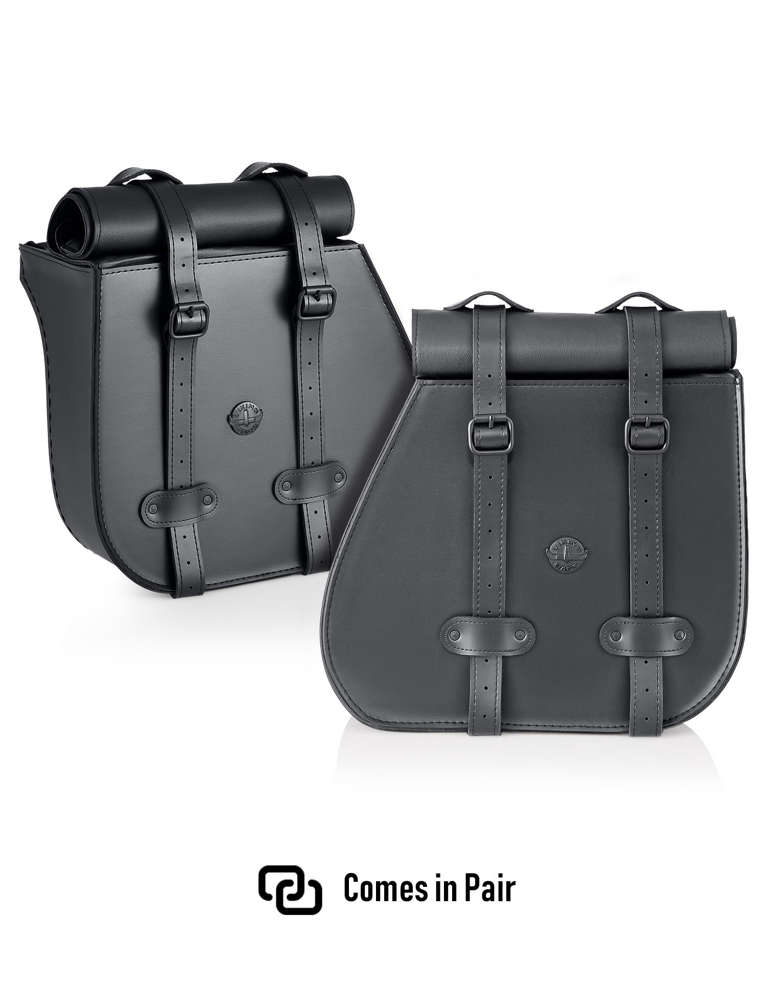 45L - Wraith XL Roll-Top Quick-Mount Shock Cutout Saddlebags For Harley Dyna Street Bob FXDB/I Comes in Pair