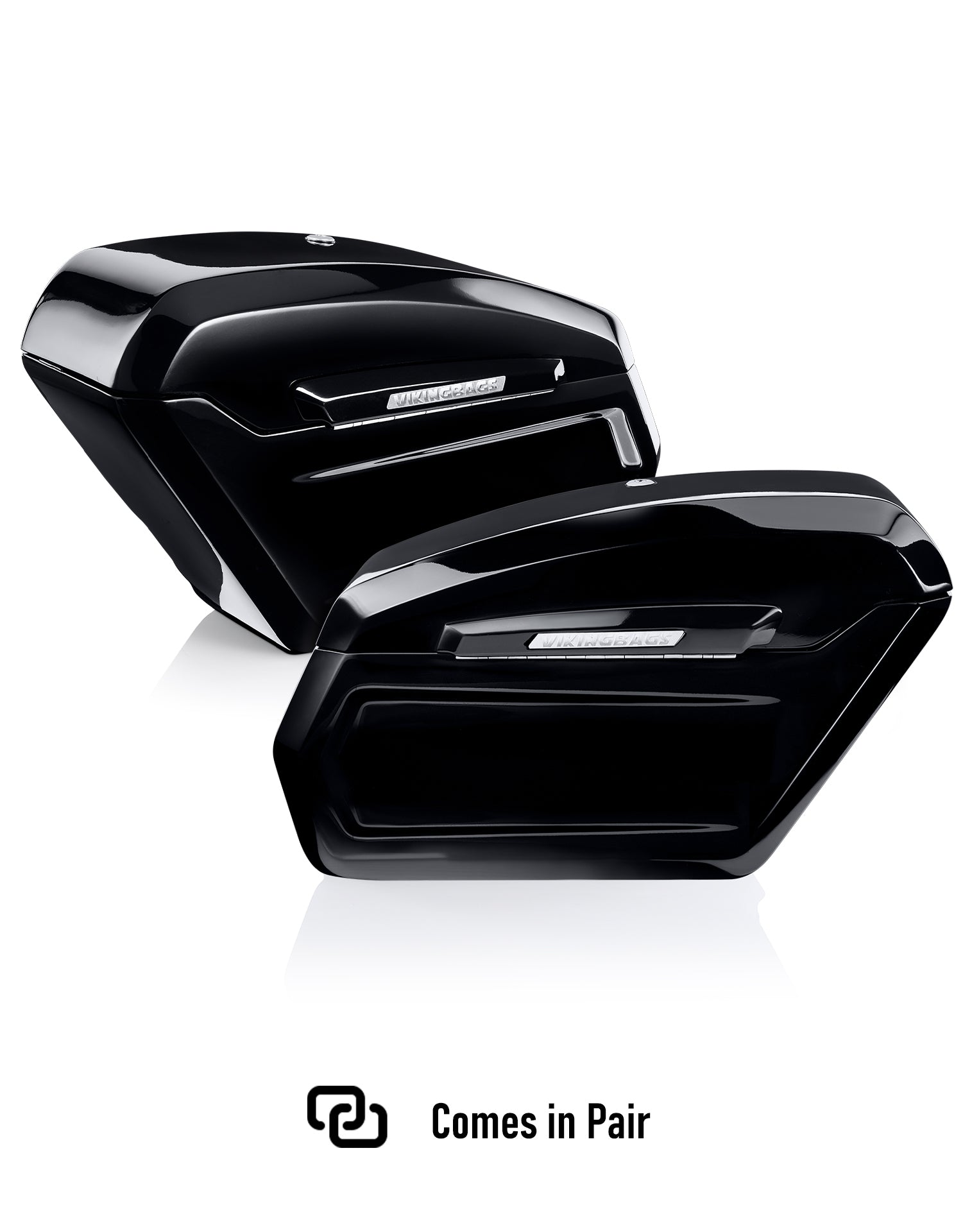 56L - Titan XL Quick-Mount Painted Hard Saddlebags for Harley Softail Low Rider ST FXLRST Comes in Pair