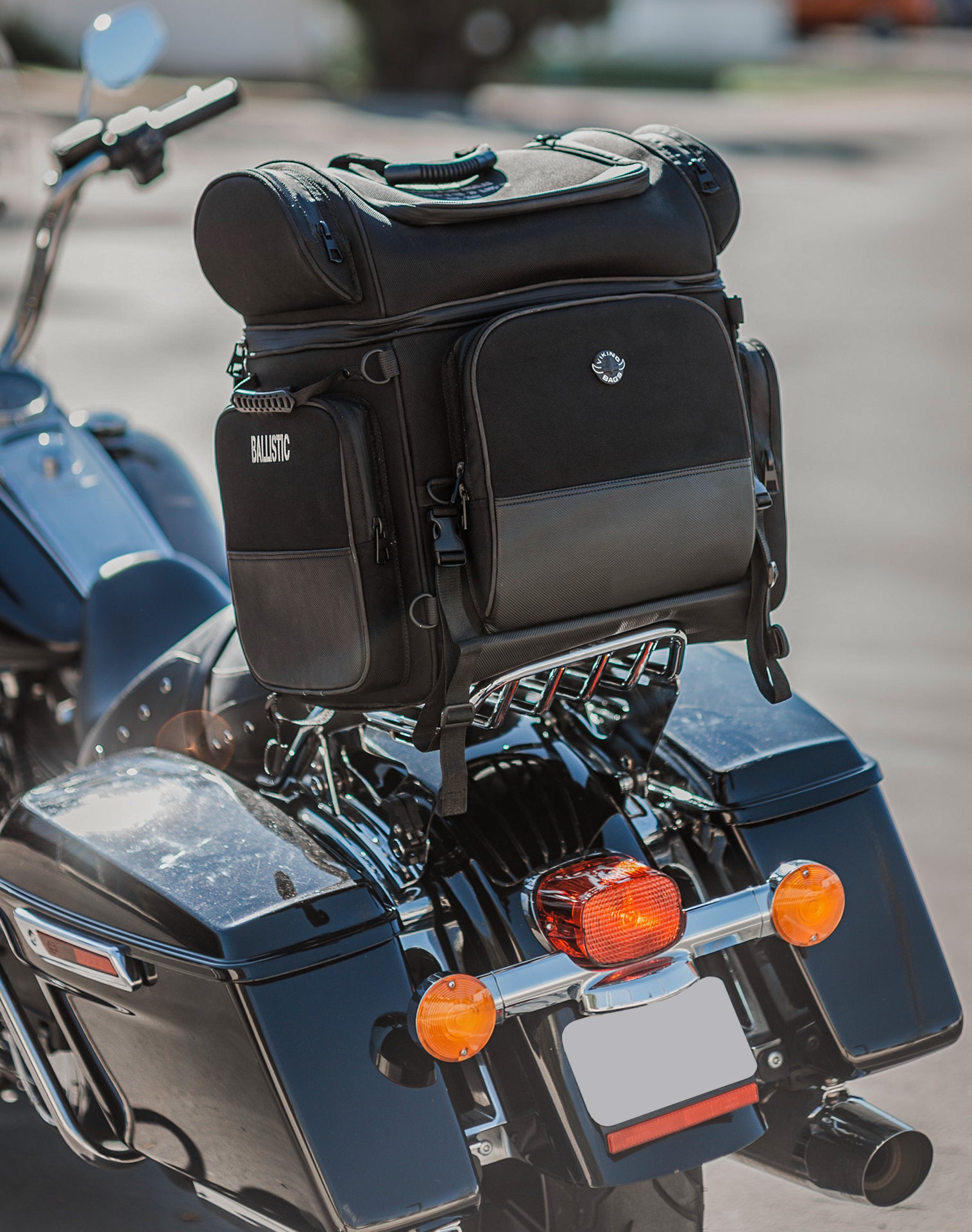 57L - Voyage Premium XL Motorcycle Sissy Bar Bag