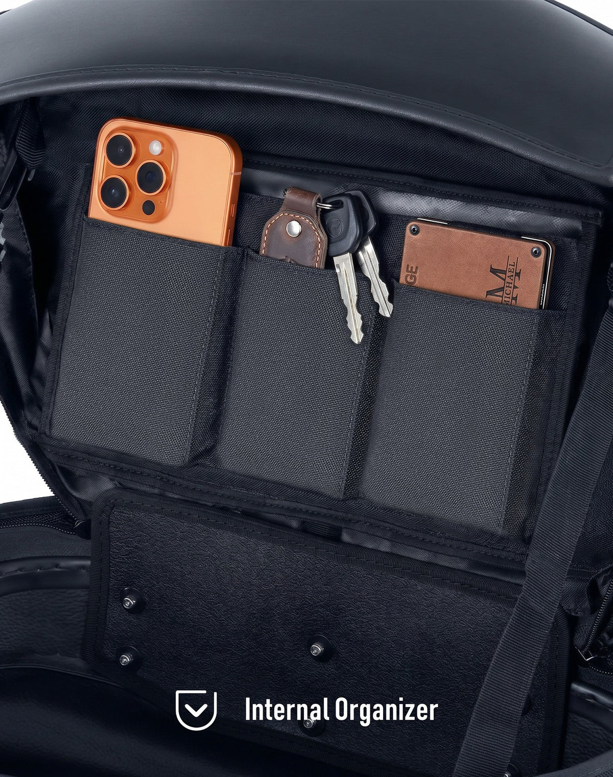 60L - Stealth XL Quick Mount Saddlebags for Harley Softail Deadwood FLHD Internal Organizer