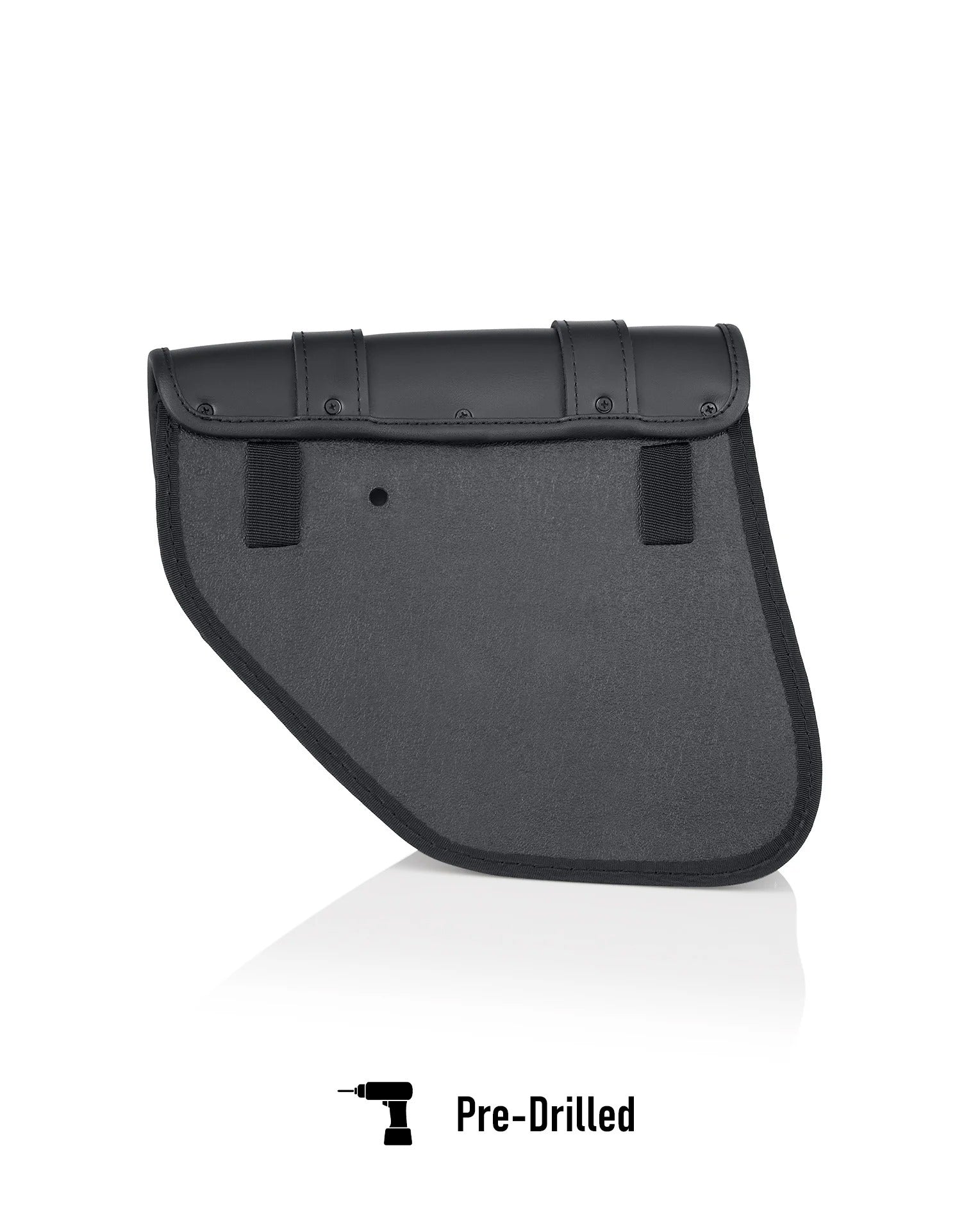 8L - Hawk Small Leather Saddlebags for Harley Dyna Street Bob FXDB/I Pre-Drilled