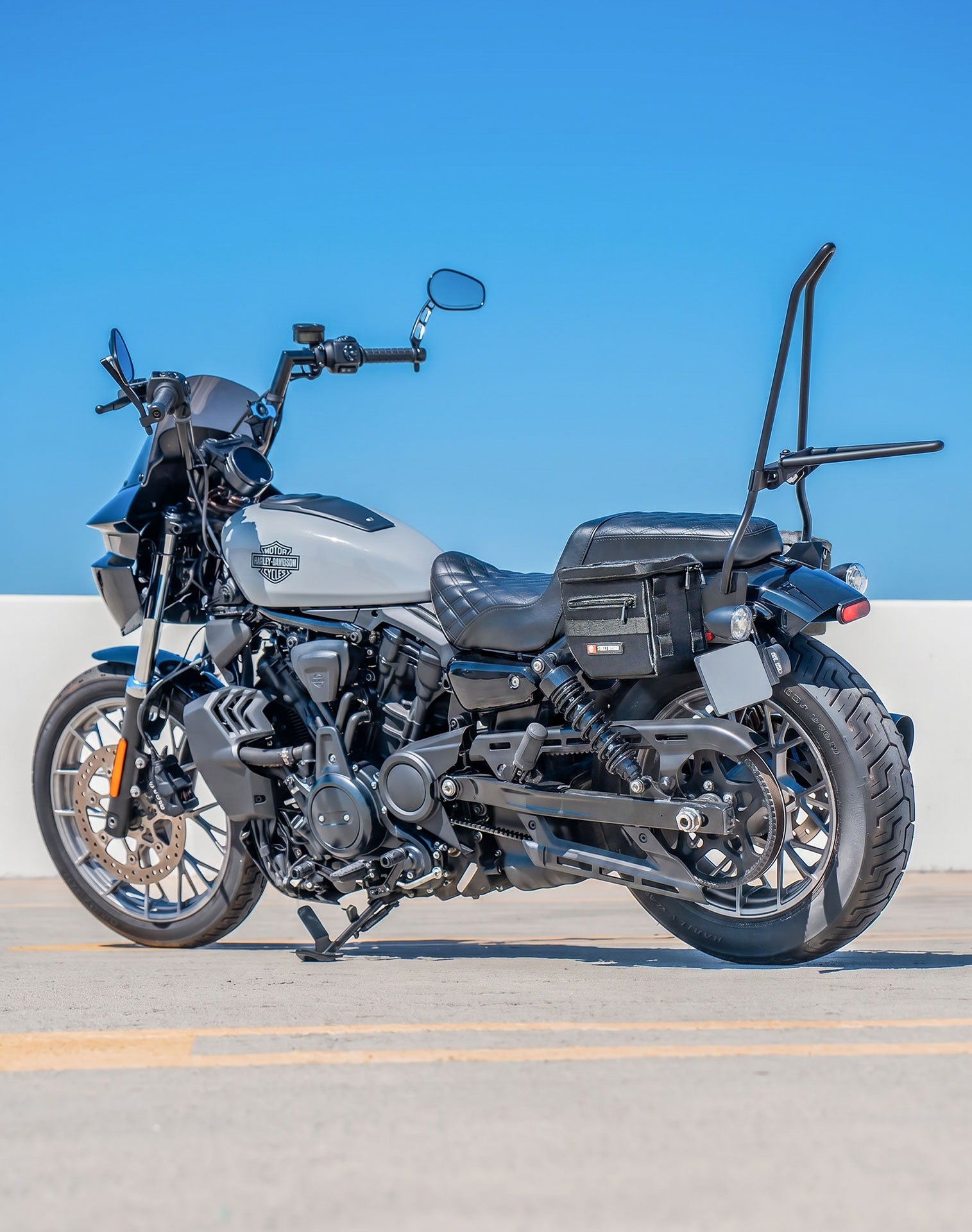 8L - Patriot Small Throw Over Saddlebags for Harley Nightster RH975/S Lifestyle 