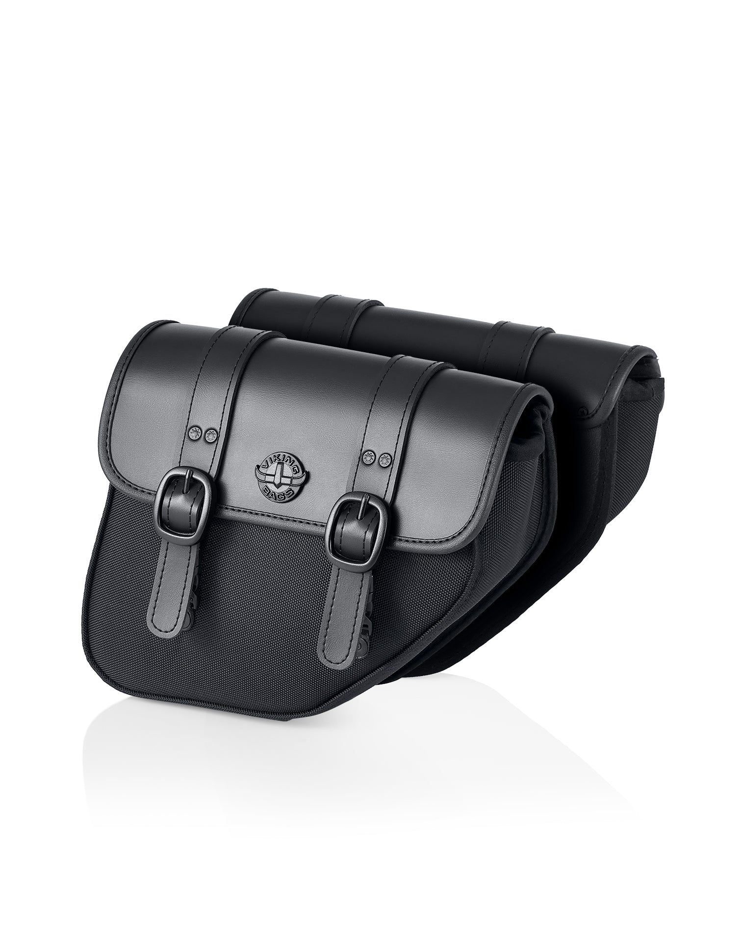 8L - Swift Small Leather Saddlebags for Harley Dyna Fat Bob FXDF/SE Main View