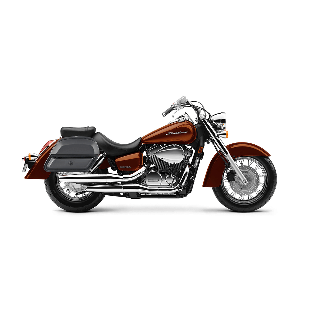 Honda Shadow Saddlebags. Hard Leather Saddle Bags for Shadow VikingBags