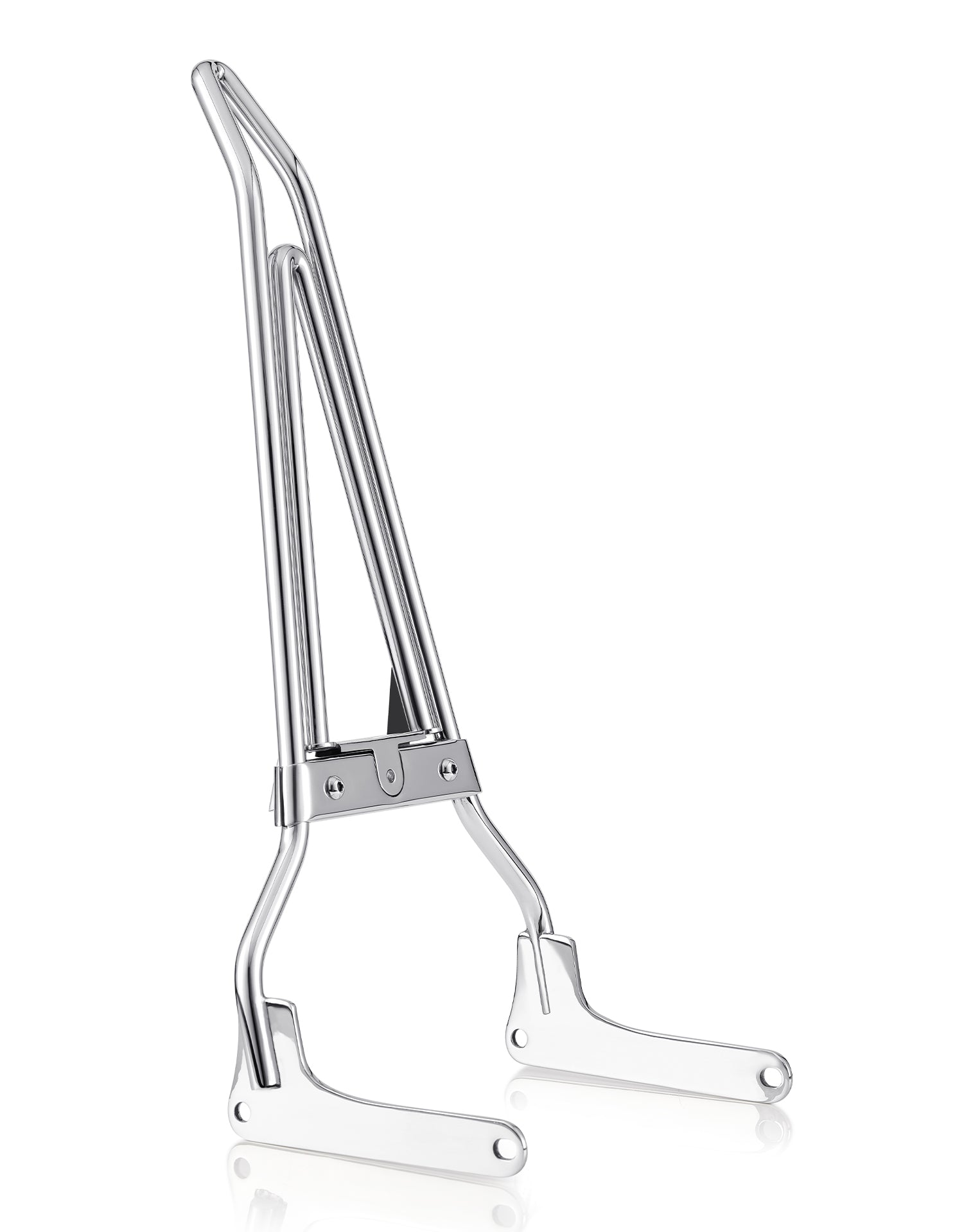 Iron Born Blade 25" Sissy Bar w/ Foldable Luggage Rack for Harley Softail Deluxe FLDE Chrome