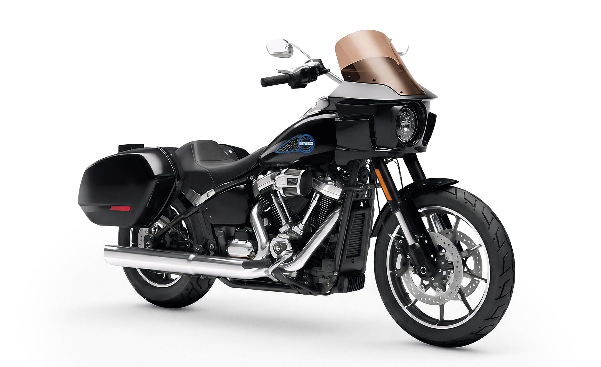 Viking Darkin Motorcycle Fairing For Harley Softail Low Rider ST FXLRST Gloss Black @expand