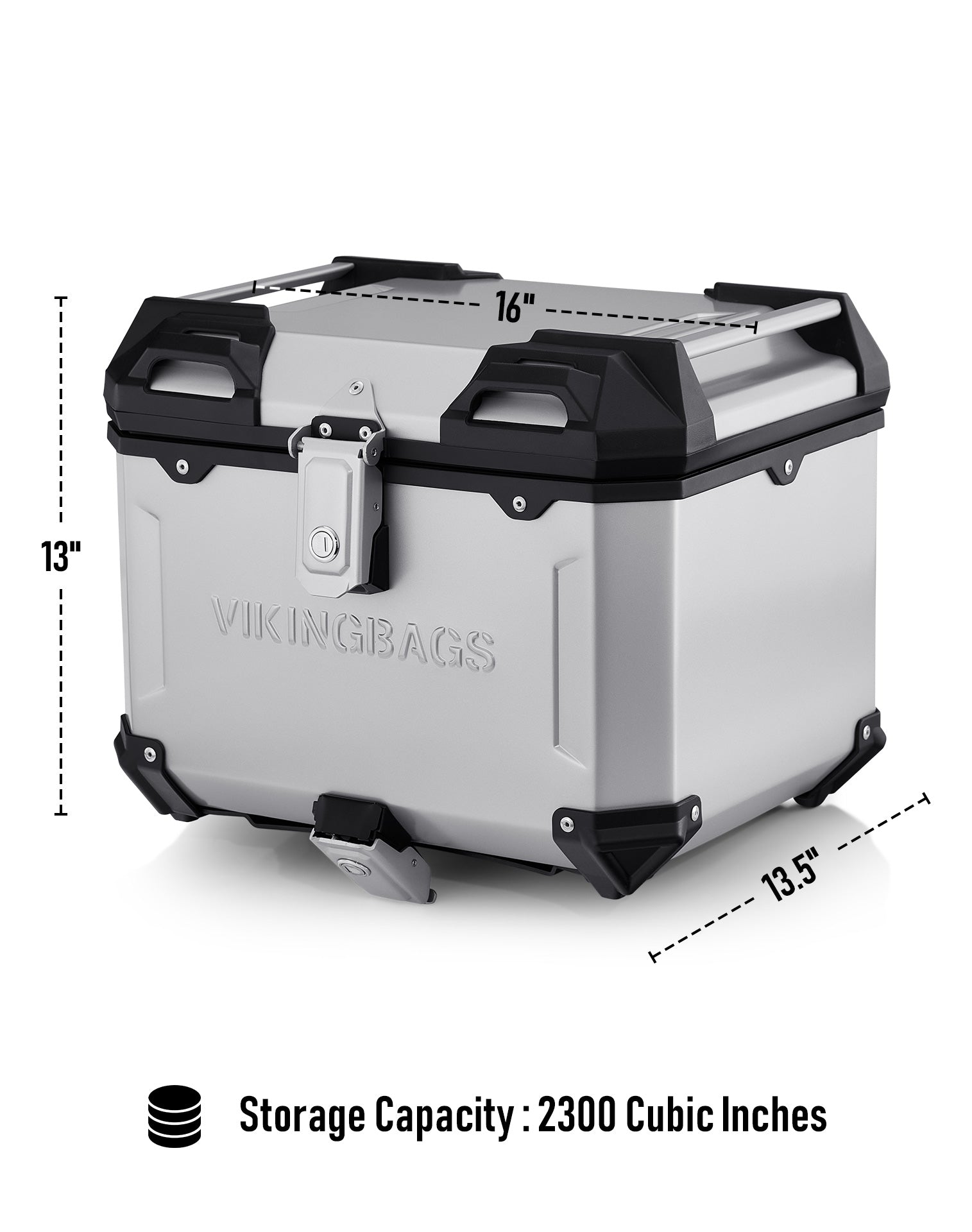 Viking Apex 38L Silver Extra Large Kawasaki Versys 1100 ADV