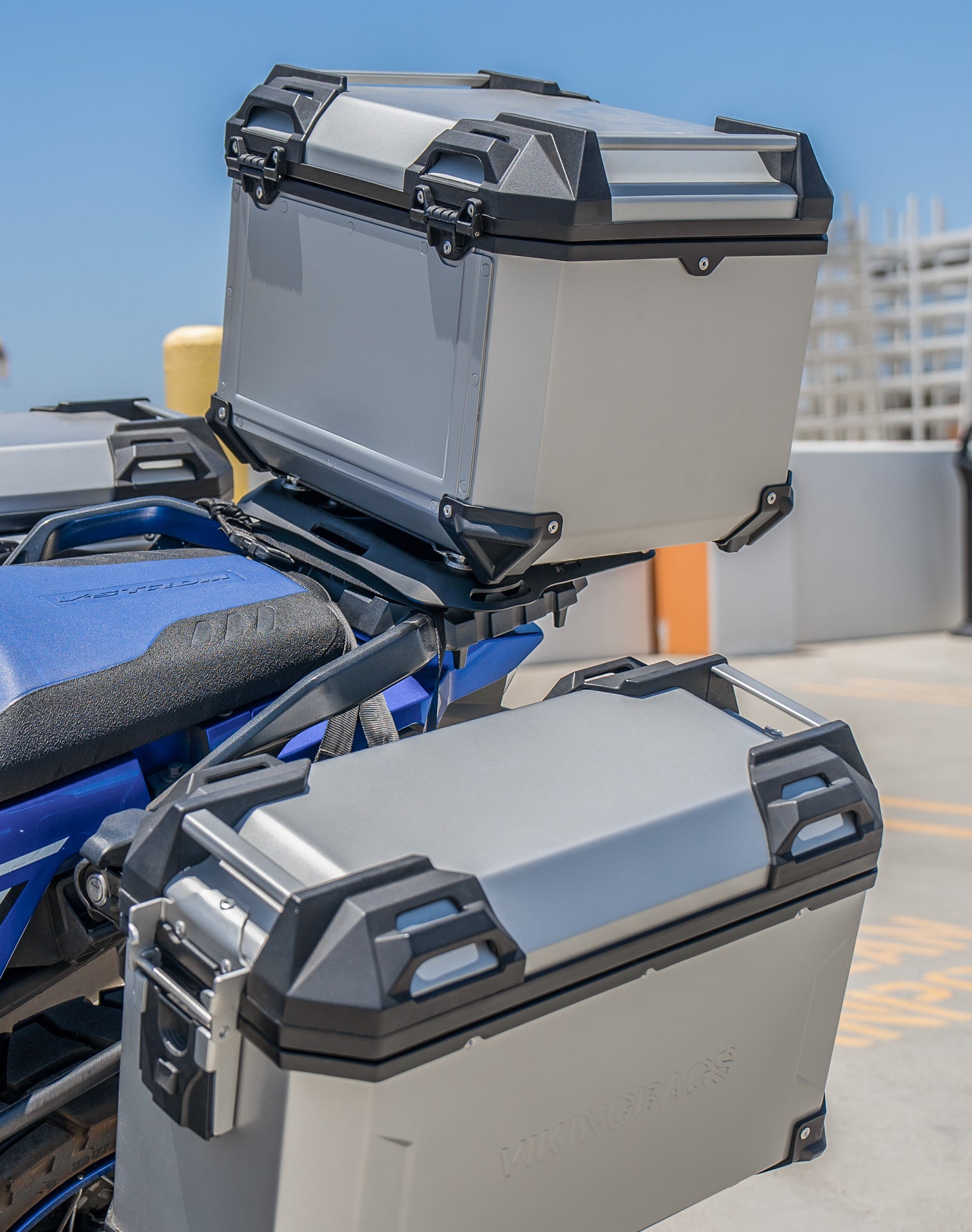 38L - Apex XL Suzuki V-Strom 1050 Aluminum Top Case Silver v2