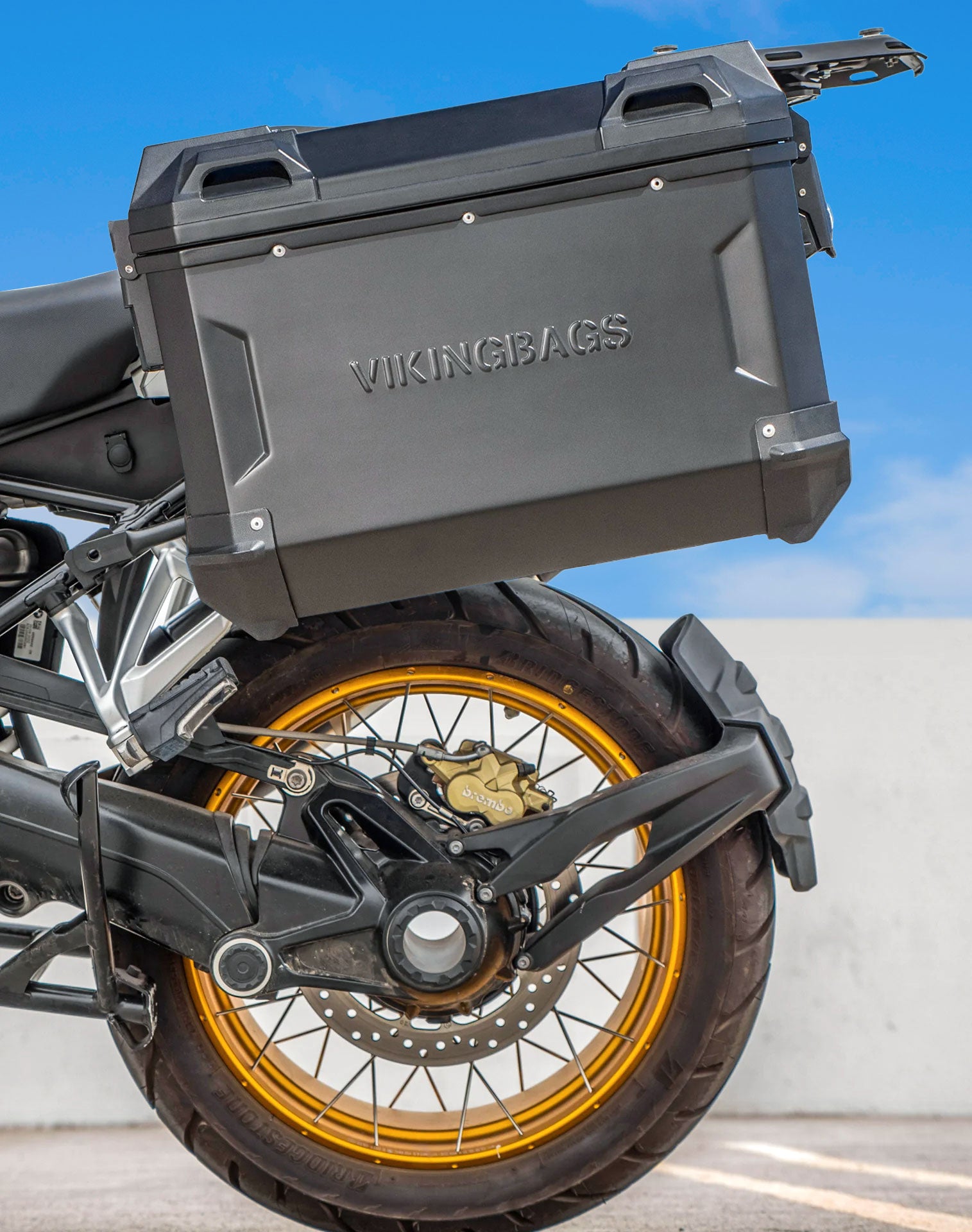 Viking Apex 45L Black XL BMW R 1300 GS Motorcycle Aluminum Side Cases