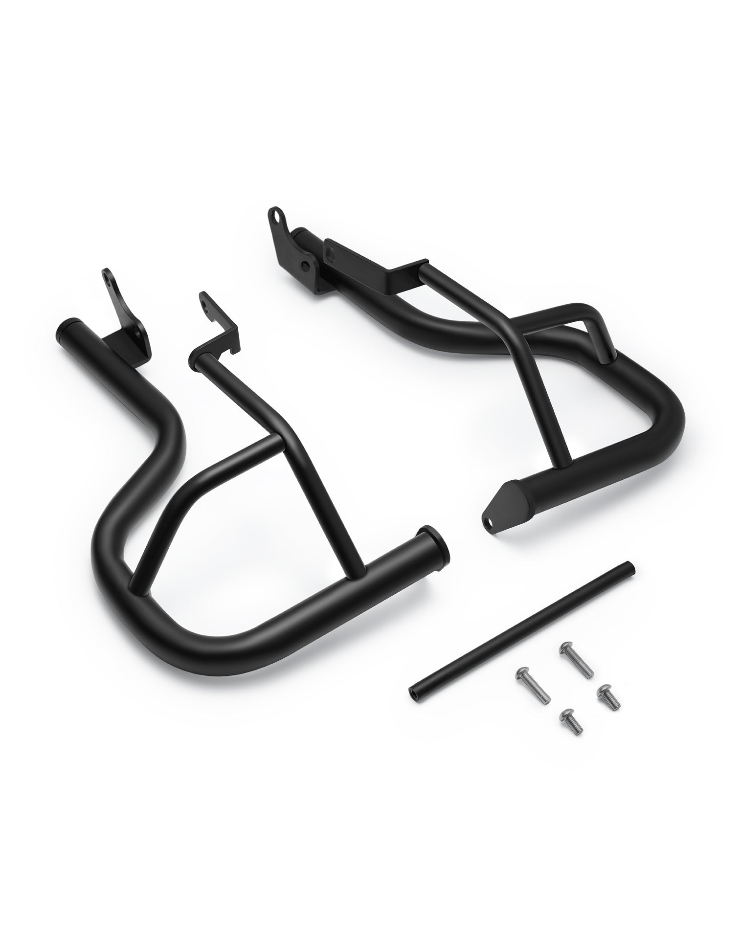 Viking Battleborn Kawasaki Vulcan S VN650 Crash Bar/Engine Guard Matte Black Side View with Bolts