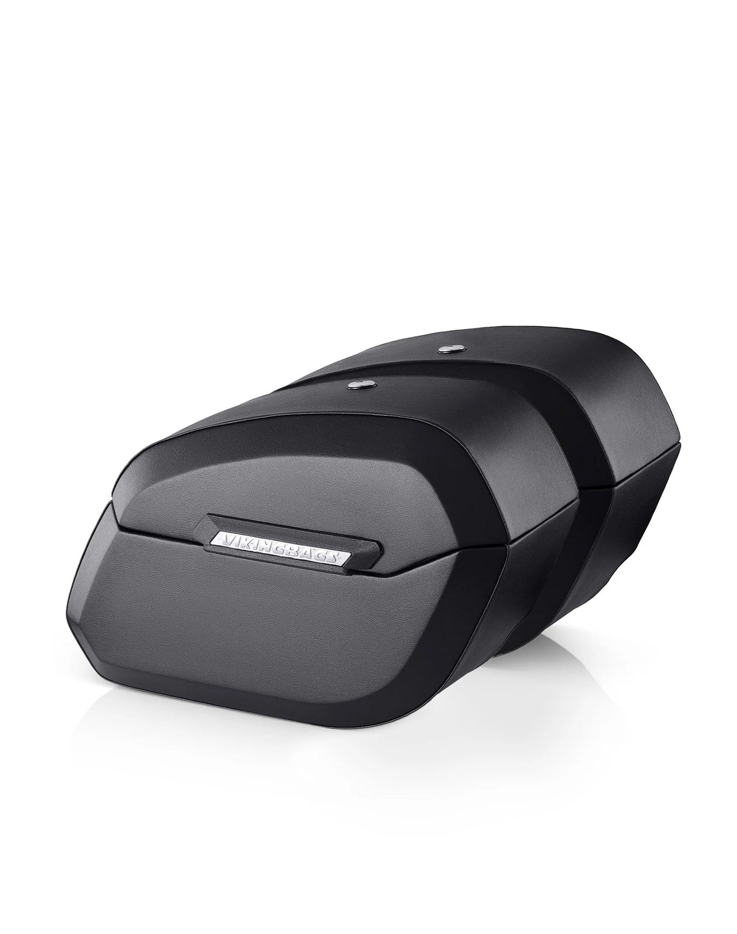 32L - Darkin Large Quick Mount Leather Wrap Hard Saddlebags for Harley Softail Deluxe FLDE Main View