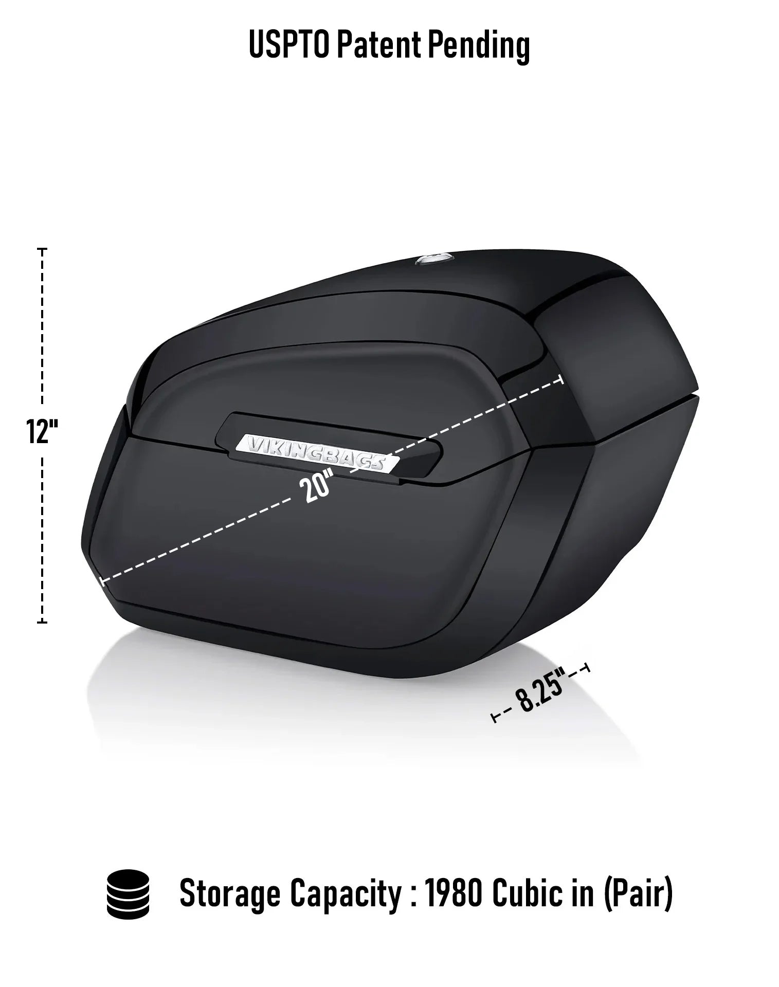 32L - Darkin Large Quick Mount Painted Hard Saddlebags for Harley Softail Heritage FLHC/S Storage Capacity