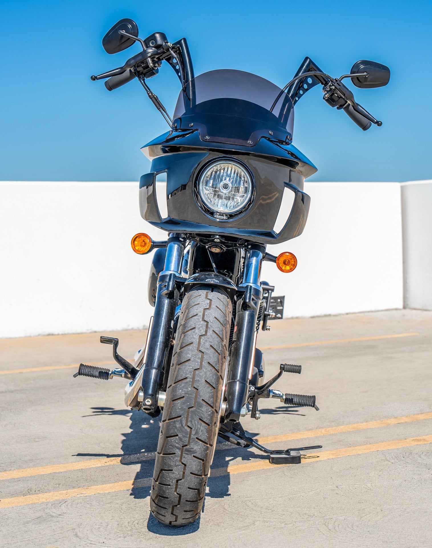 Viking Darkin Gloss Black Harley Sportster 48 Motorcycle Fairing