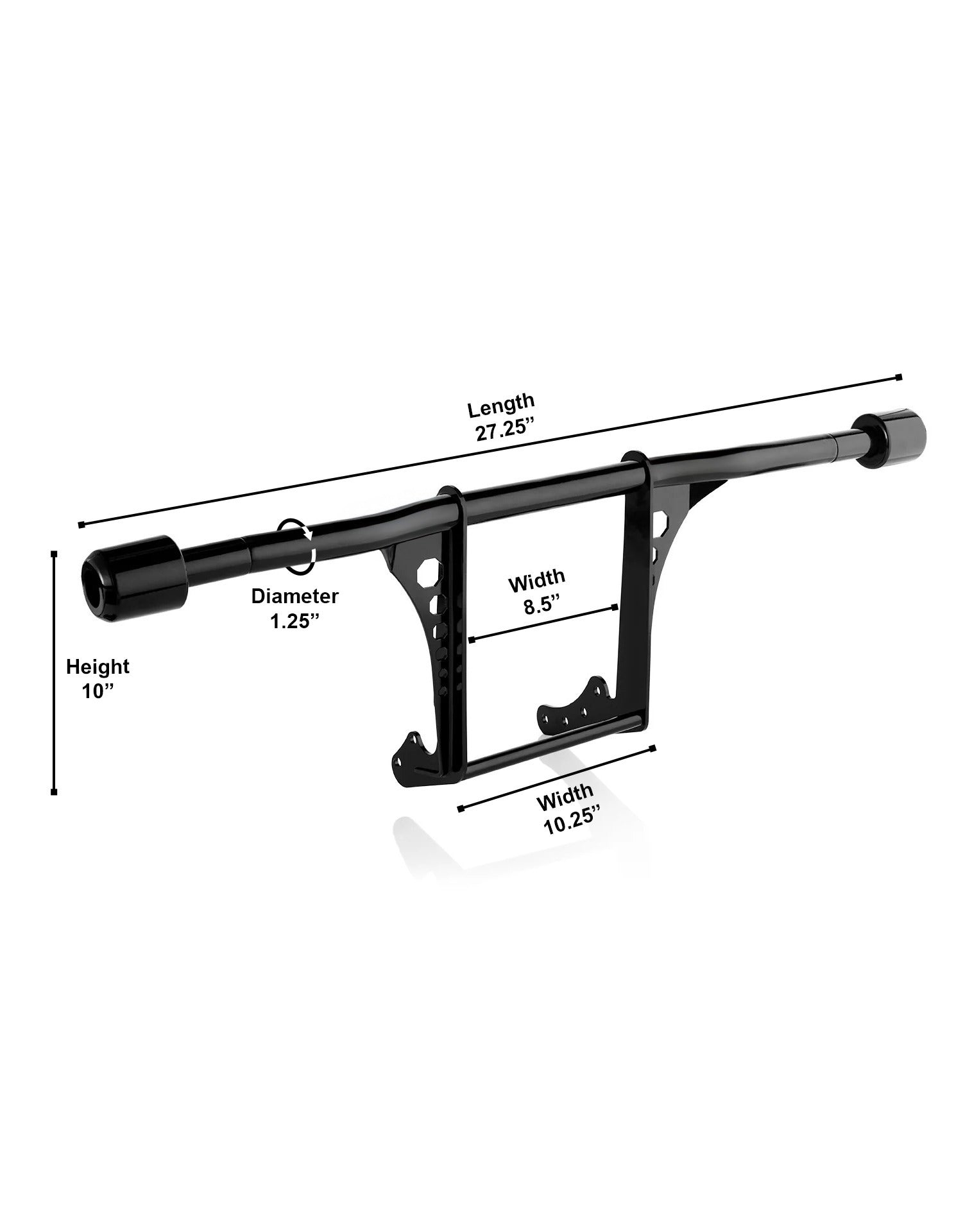 Viking Dominion Crash Bar/ Engine Guard for Harley Softail Super Glide FXD Gloss Black