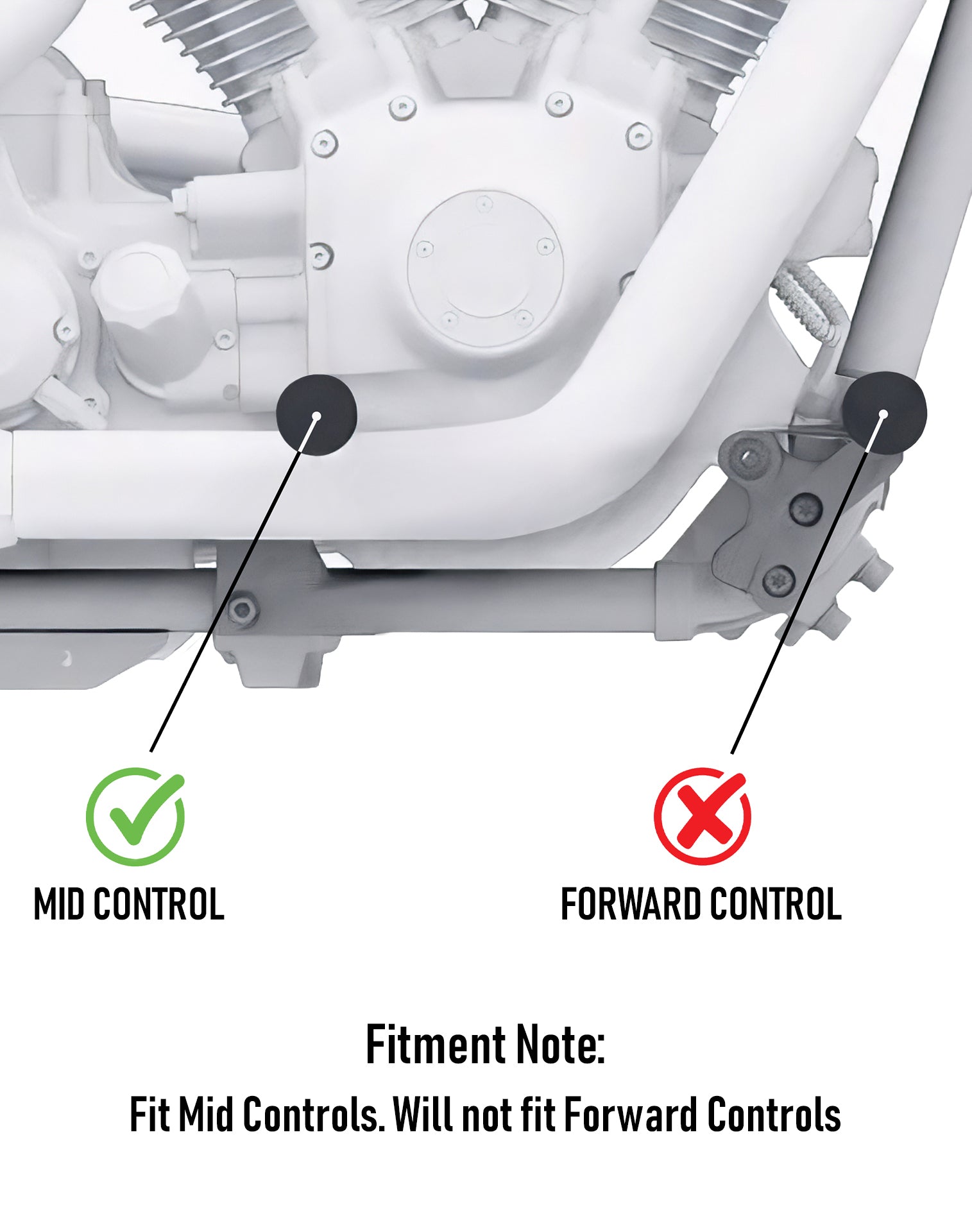 Viking Grimsteel Crash Bar/ Engine Guard for Harley Dyna Super Glide FXD/I Gloss Black