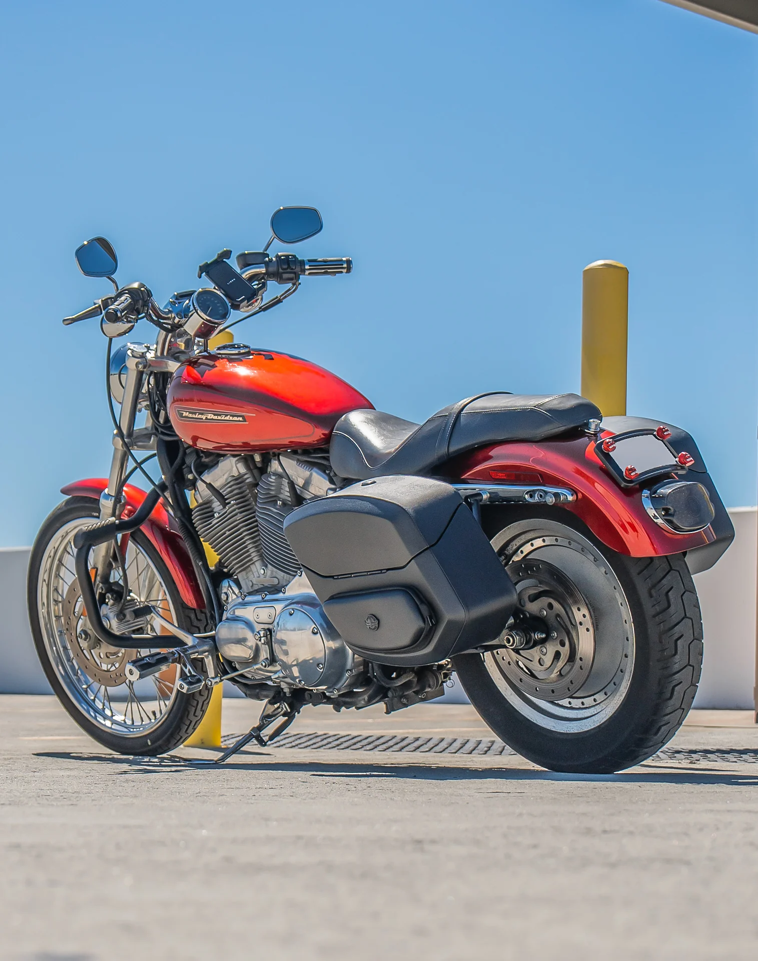 Harley Sportster 883 Custom XL883C All Motorcycle Luggage Bags, Parts & Accessories By Bike