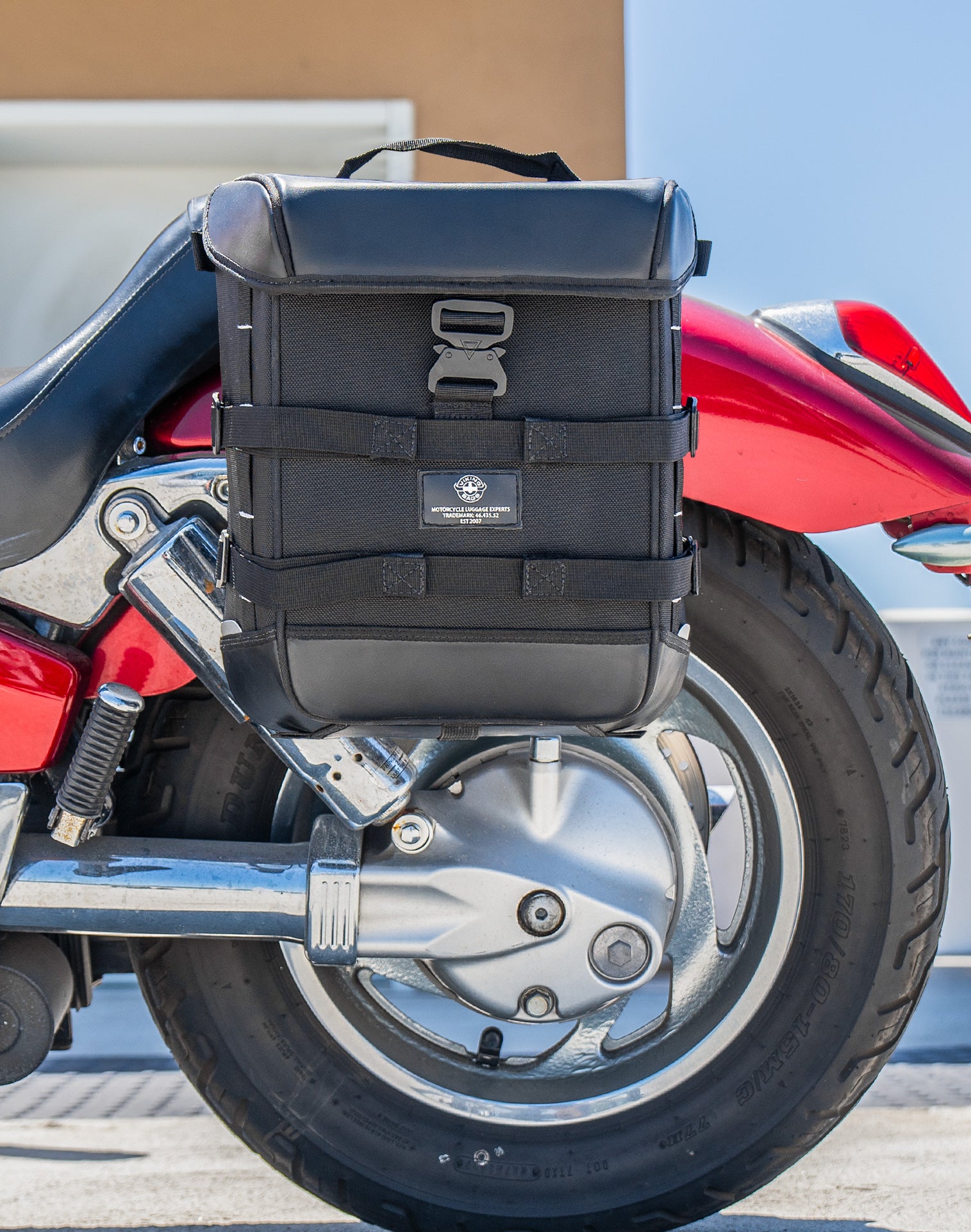 15L - Incognito Quick-Mount Medium Honda VTX 1300 C Solo Saddlebag (Left Only) Life Style 2