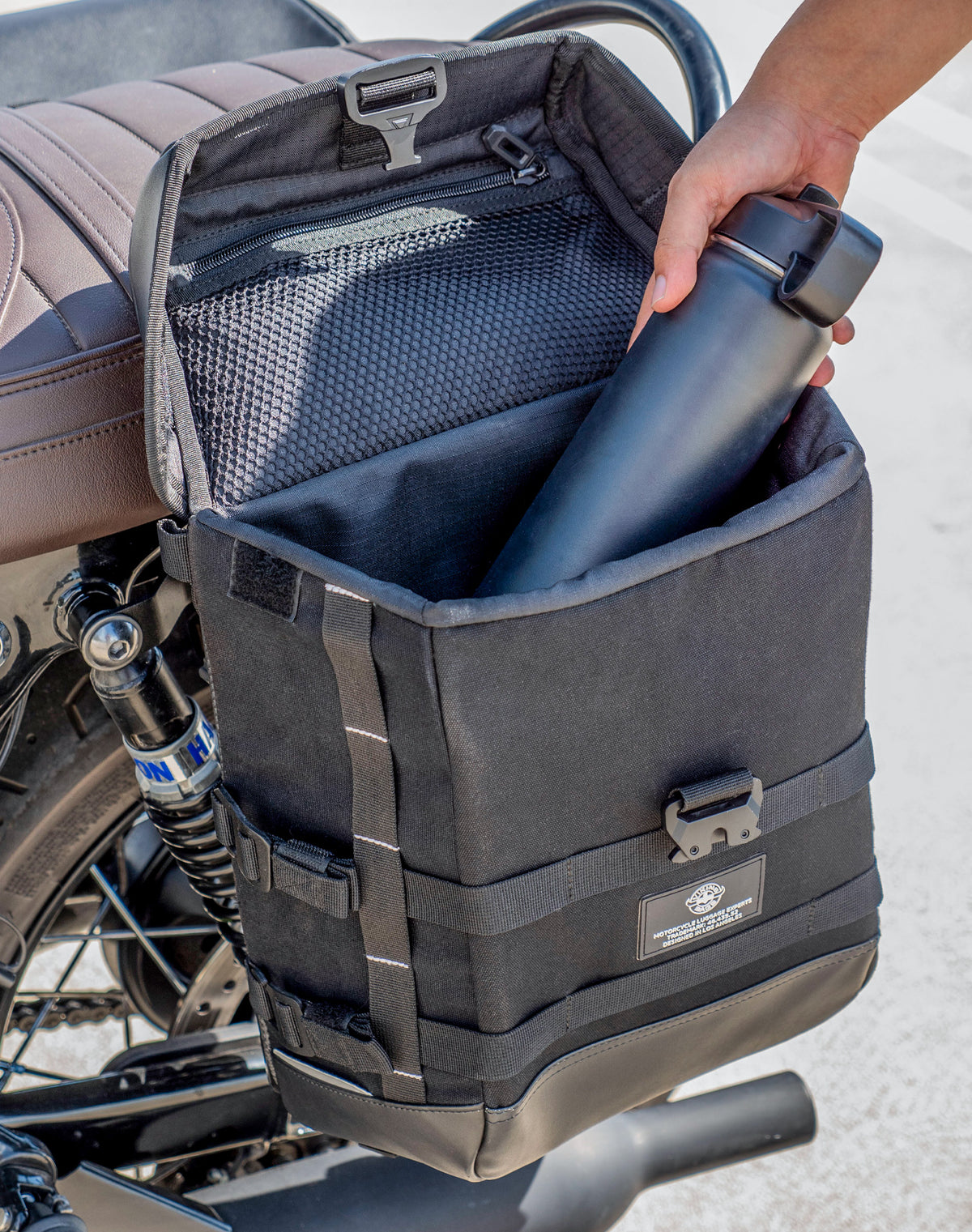 30L - Incognito Quick-Mount Medium Triumph Bonneville T120 Motorcycle Saddlebags