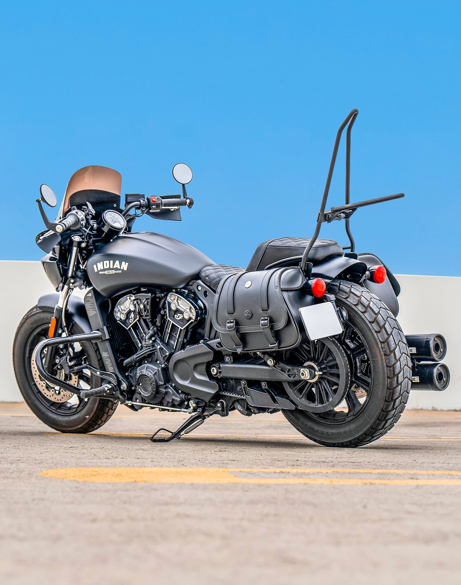 Indian Scout Bobber Twenty Saddlebags