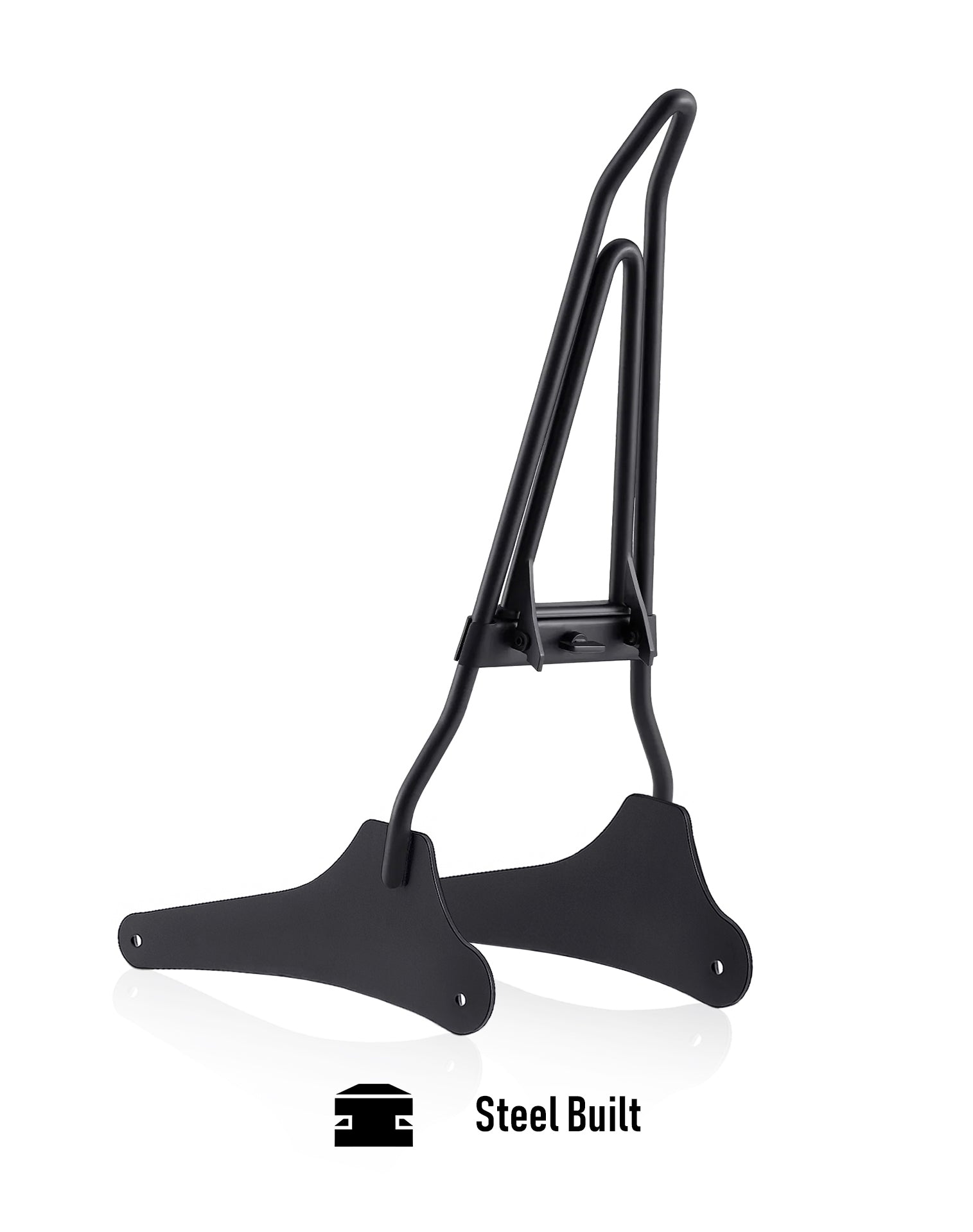 Iron Born Blade 25" Sissy Bar with Foldable Luggage Rack for Harley Dyna Wide Glide FXDWG/I Matte Black Steel Built