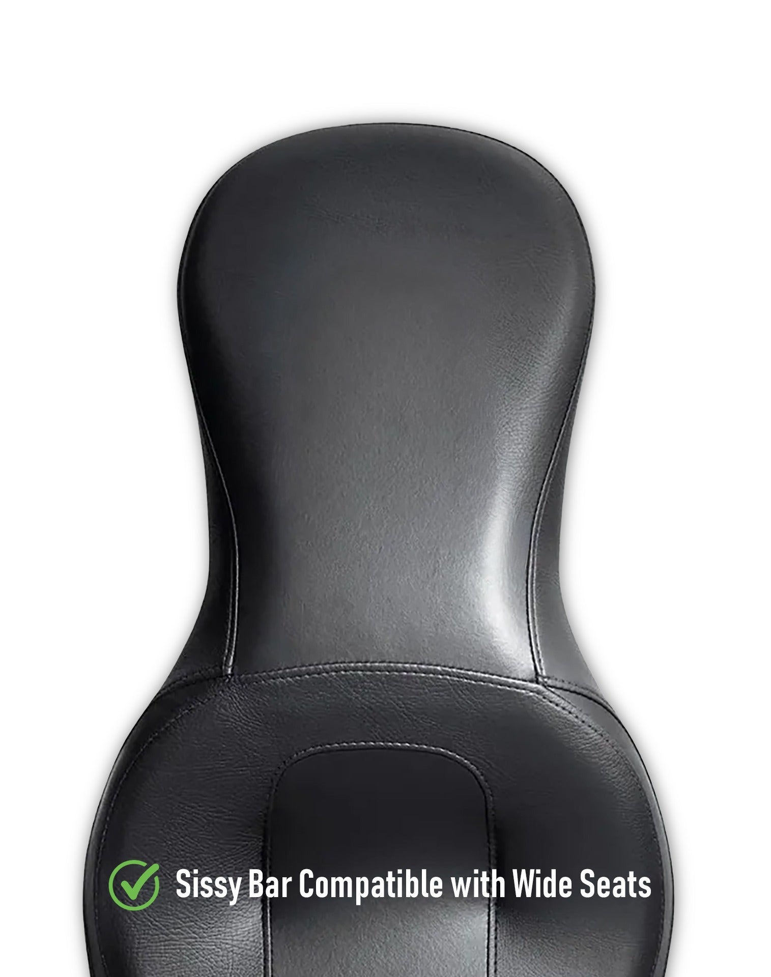 Iron Born Blade 25" Sissy Bar for Wide Seat w/ Foldable Rack for Harley Softail Low Rider S FXLRS Matte Black