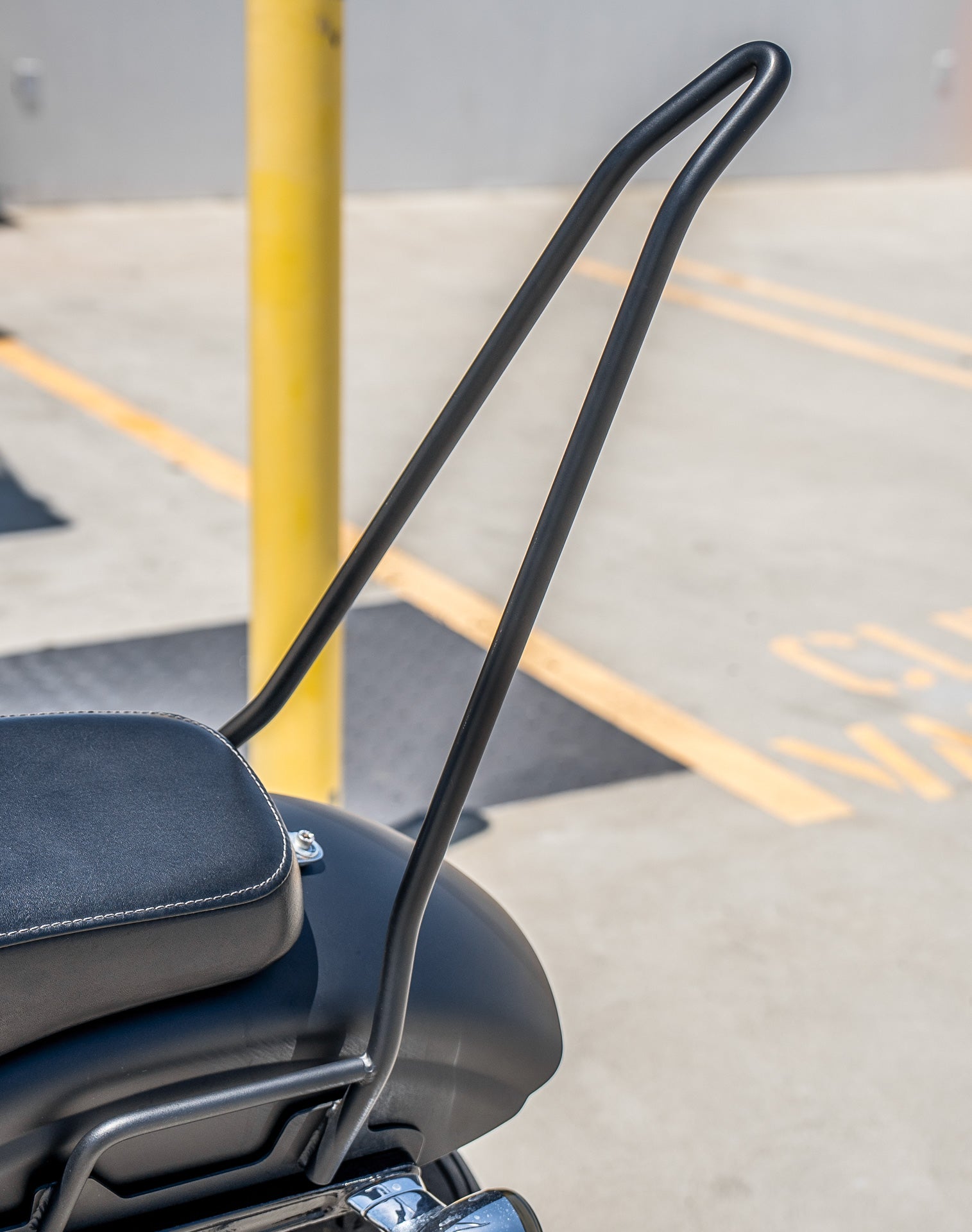 Iron Born Blade 25" Sissy Bar for Harley Dyna Street Bob FXDB Matte Black v3