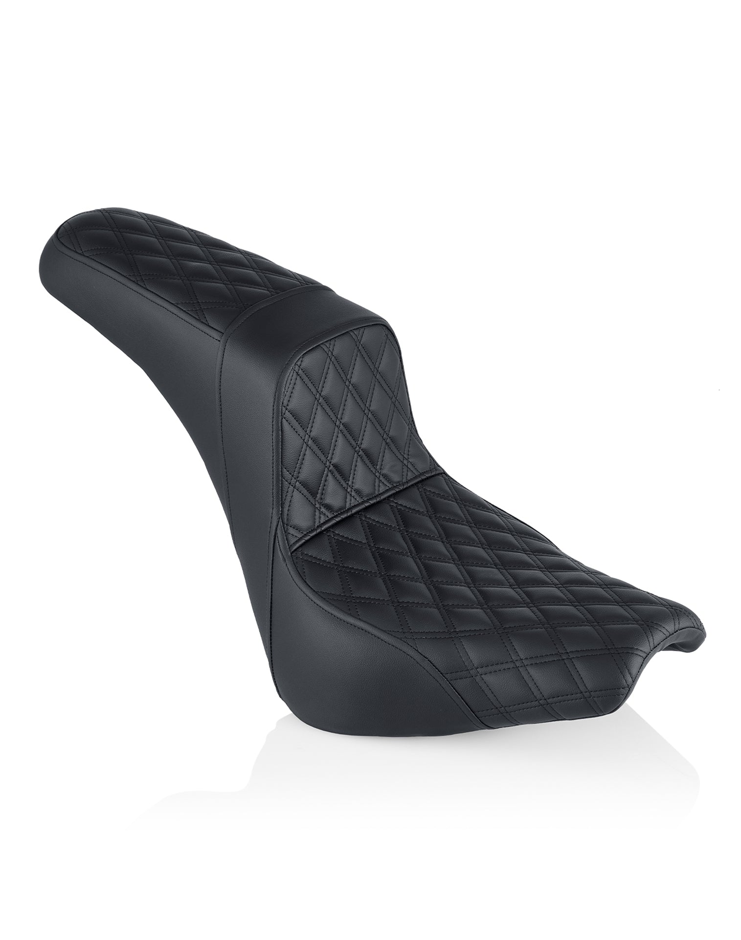 Iron Born Diamond Stitch 2-Up Seat for Harley Softail Deadwood Main View 