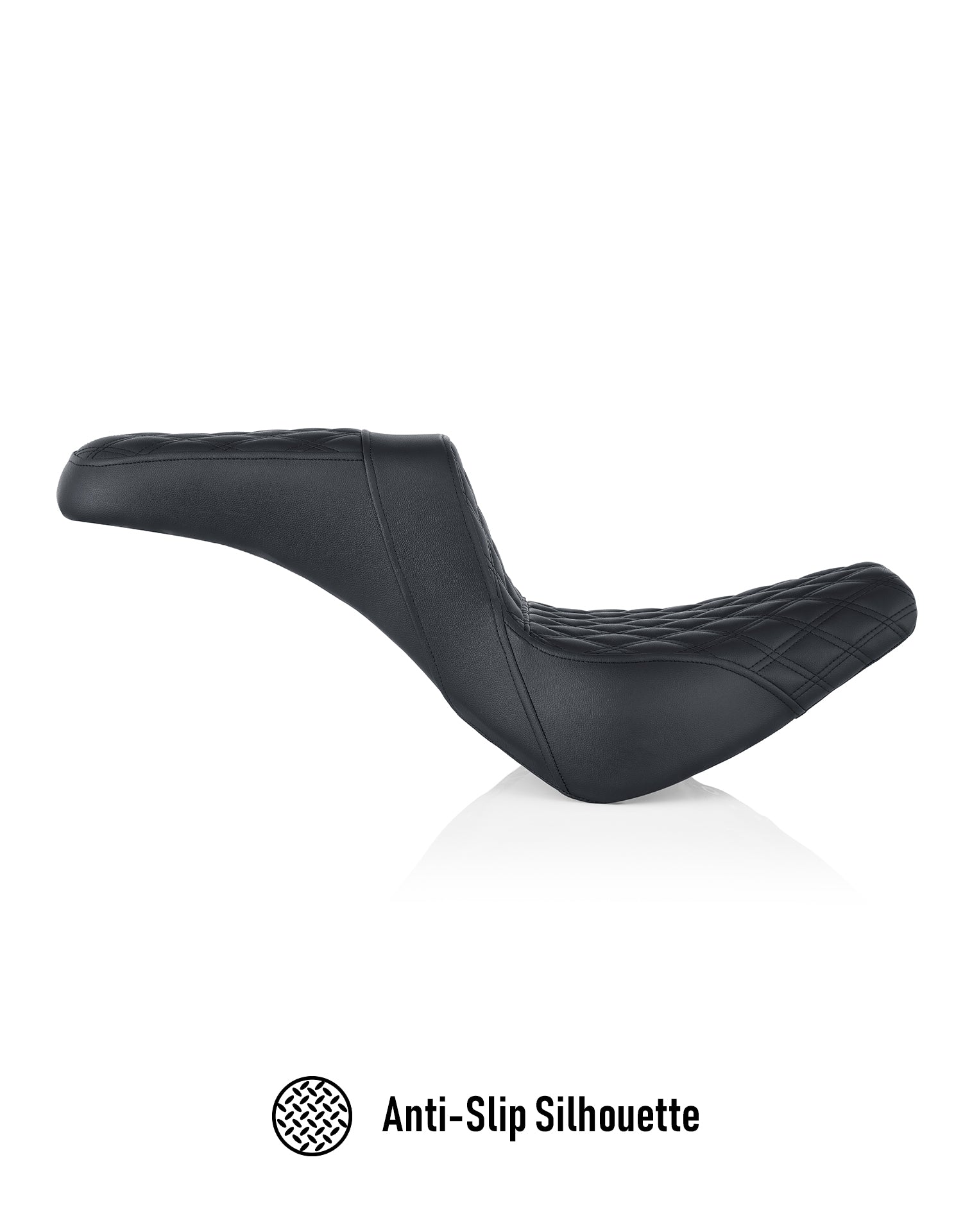 Iron Born Diamond Stitch 2-Up Seat for Harley Softail Deadwood Anti-Slip Silhouette 