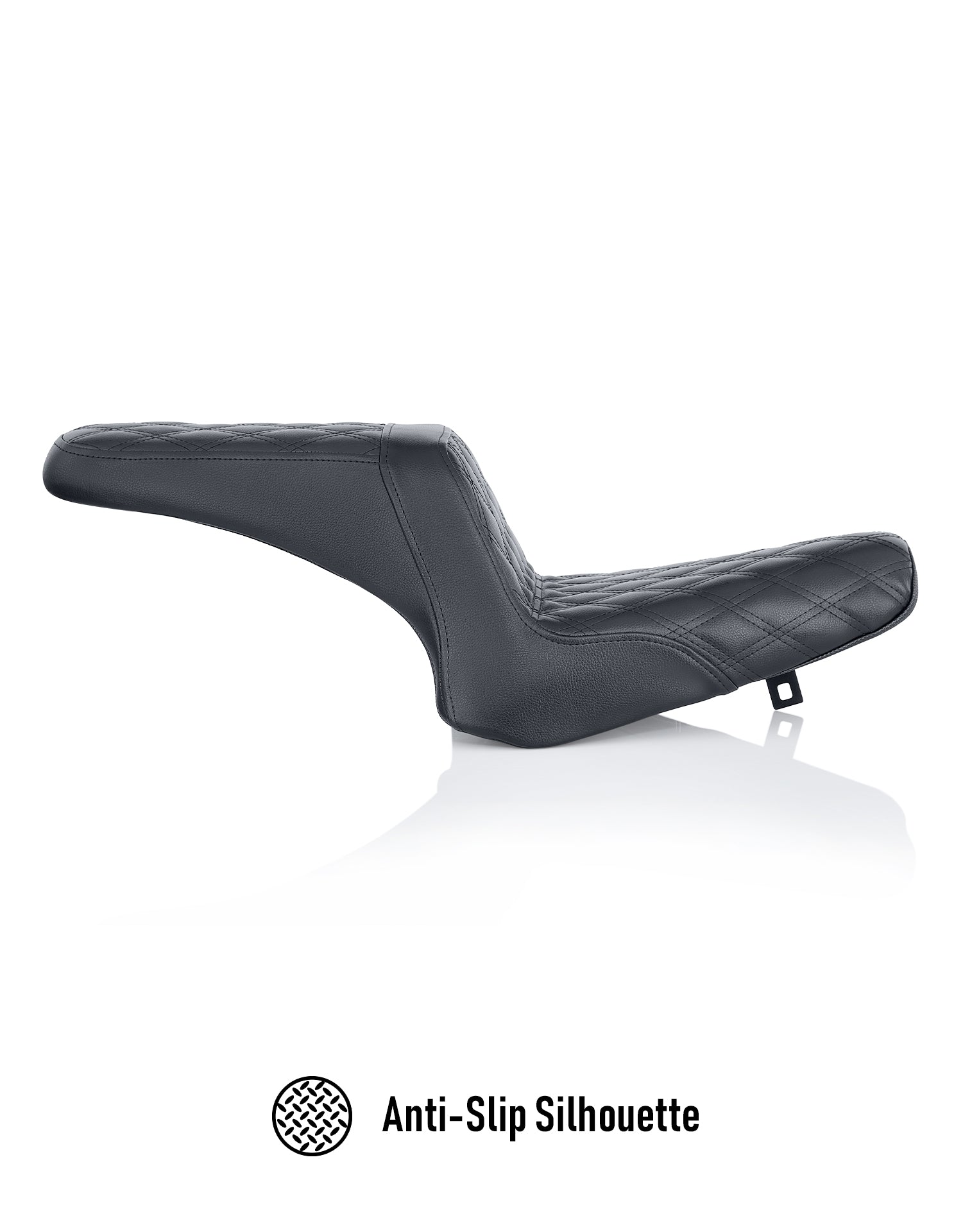 Iron Born Diamond Stitch Yamaha Bolt 2-Up Seat Black