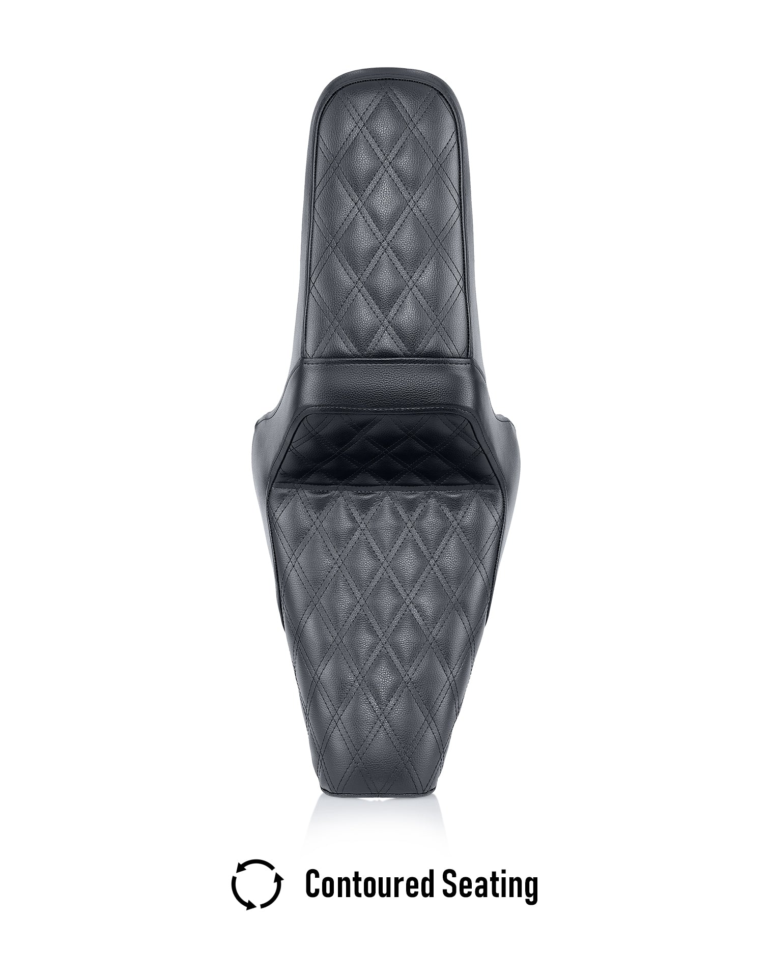 Iron Born Diamond Stitch Yamaha Bolt 2-Up Seat Black