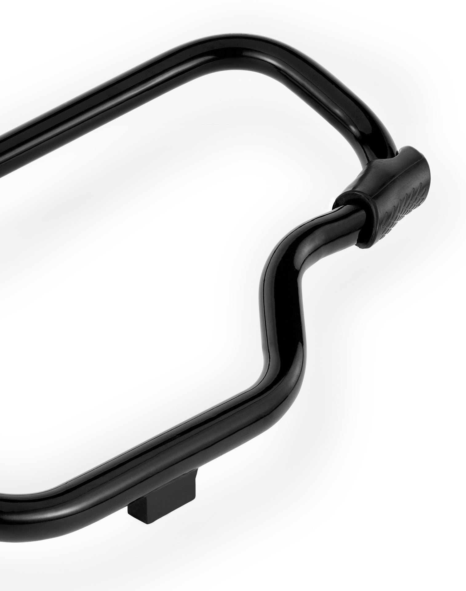 Viking Ironstrike Crash Bar for Harley Dyna Low Rider FXDL/I Gloss Black Closeup View