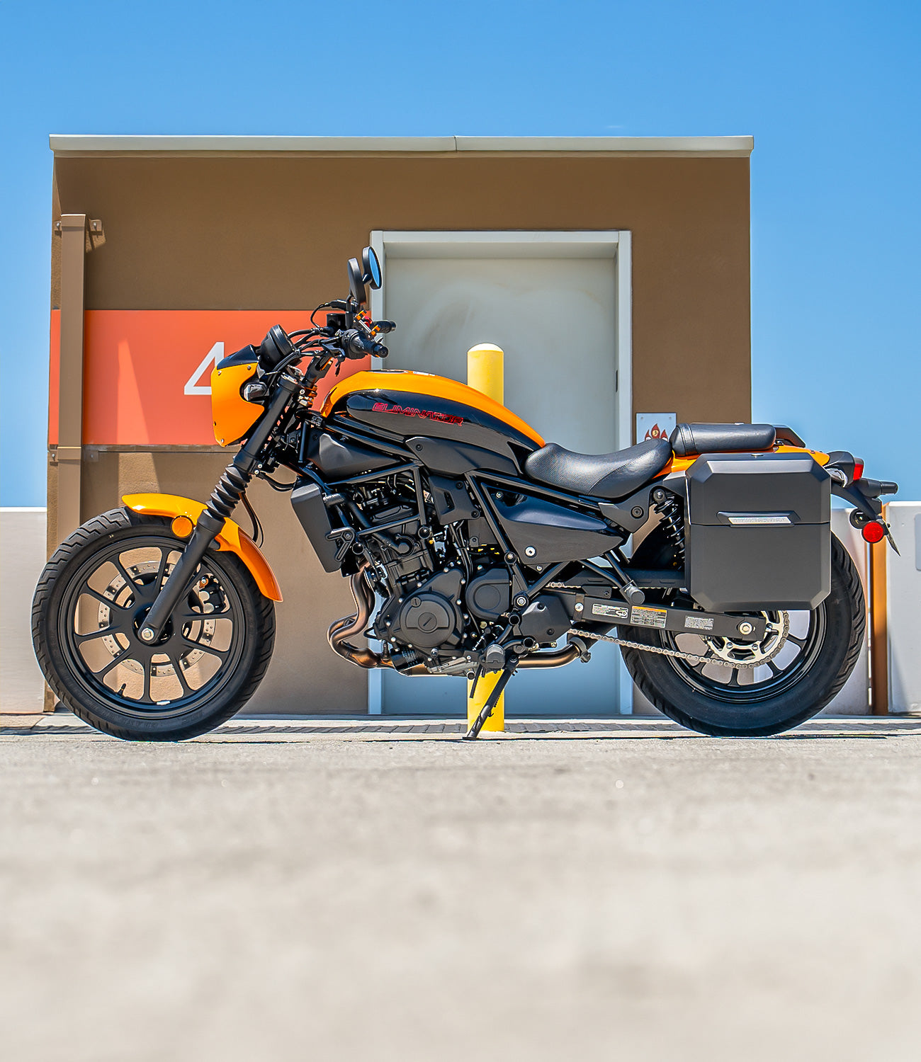 Kawasaki Eliminator and Mean Streak Saddlebags