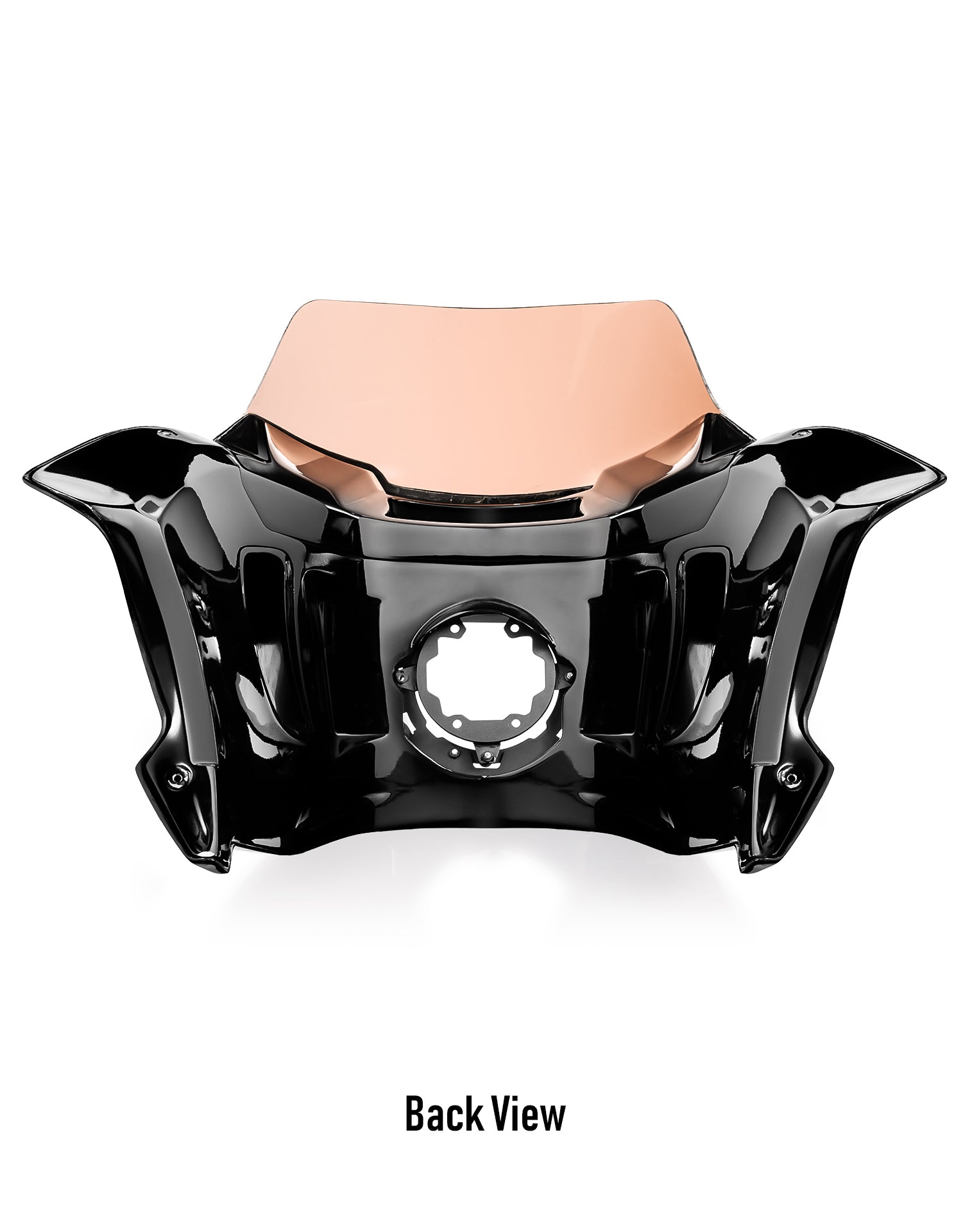 Viking Maverick Motorcycle Fairing For Harley Softail Street Bob FXBB/S Gloss Black Back VIew