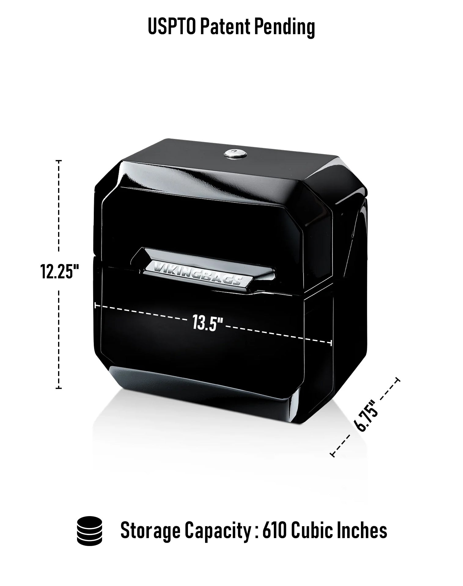 10L - Outlaw Quick Mount Small Triumph Scrambler 900 Painted Hard Solo Saddlebag (Left Only) Storage Capacity
